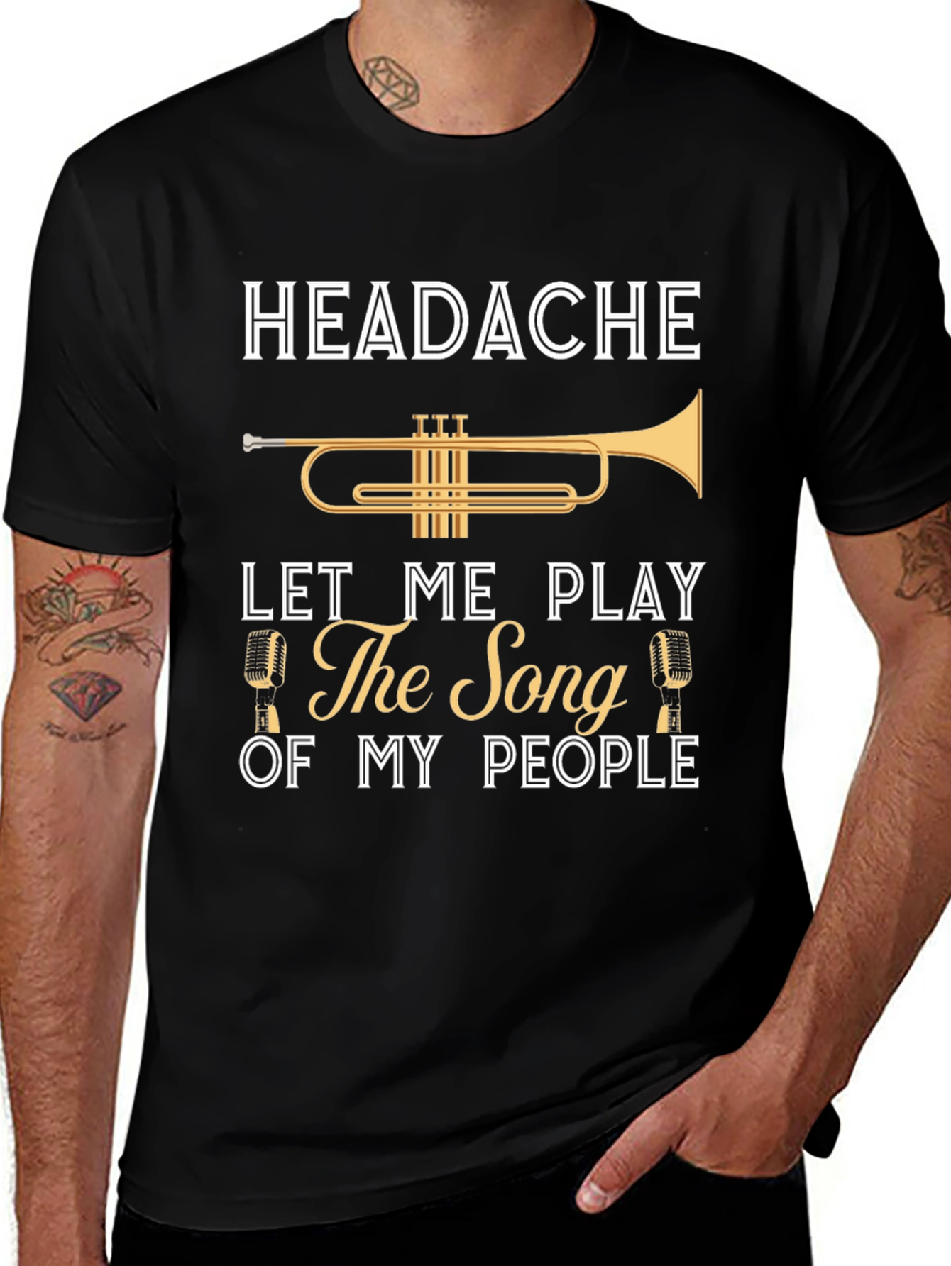Variant 18 of Headache? Play The Song of My People T-Shirt