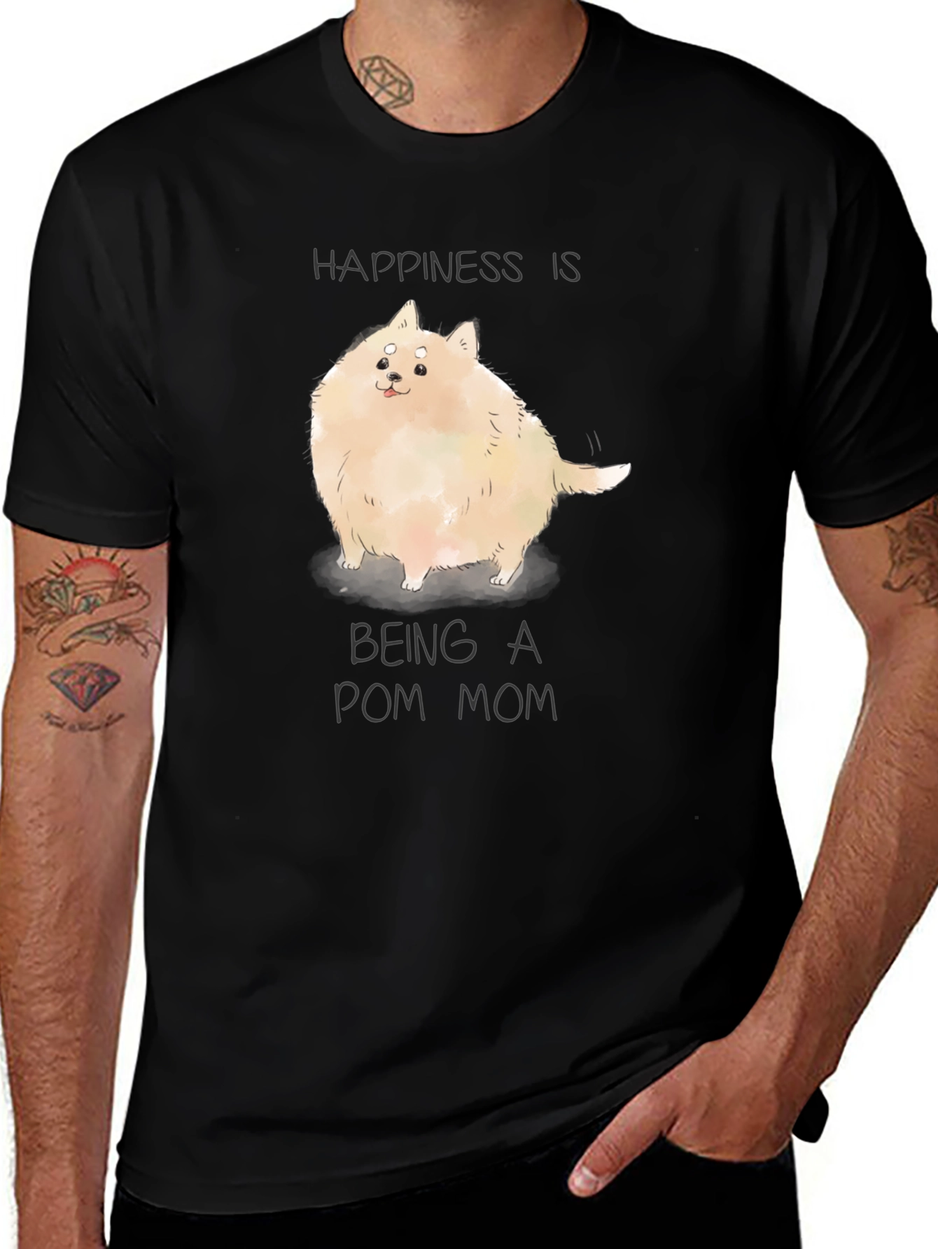 Variant 27 of Happiness Pom Mom T-Shirt