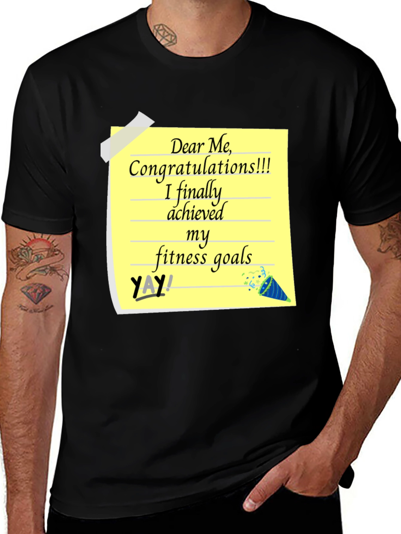 Variant 10 of Fitness Goal Achieved T-Shirt - Congratulations!