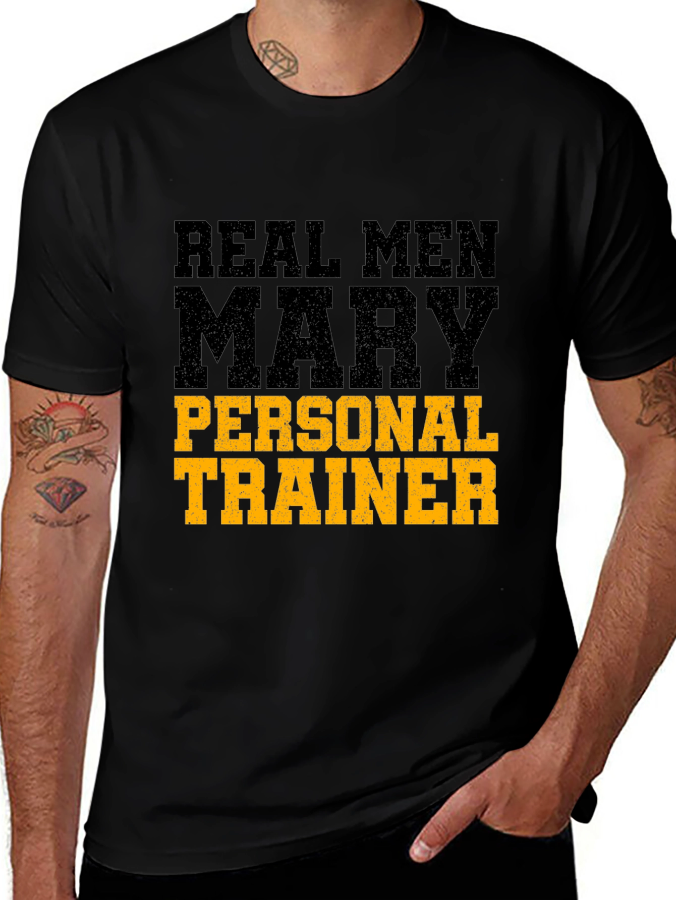 Variant 9 of Real Men Marry Personal Trainer T-Shirt