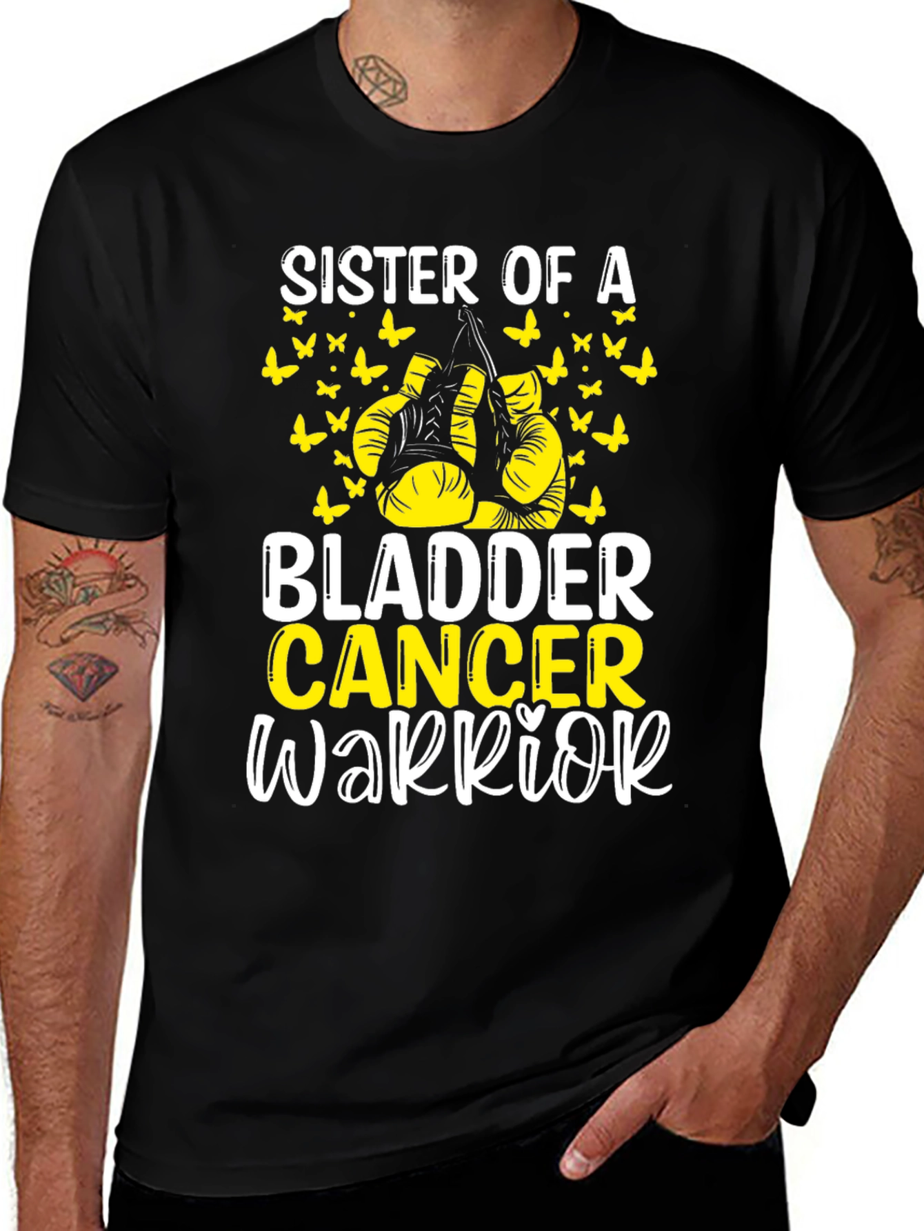 Variant 20 of Sister of a Bladder Cancer Warrior T-Shirt