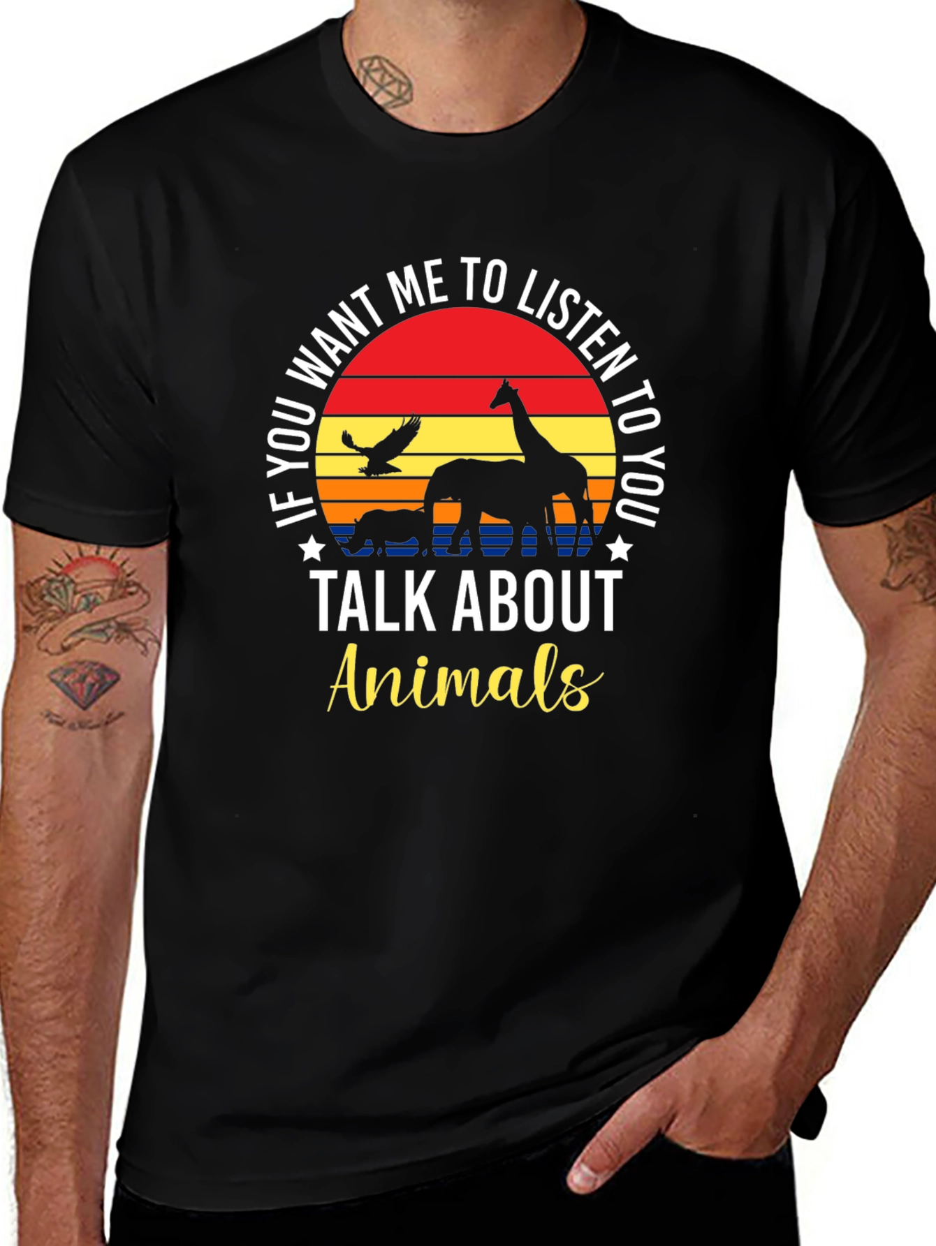 Variant 7 of Talk About Animals Graphic Tee