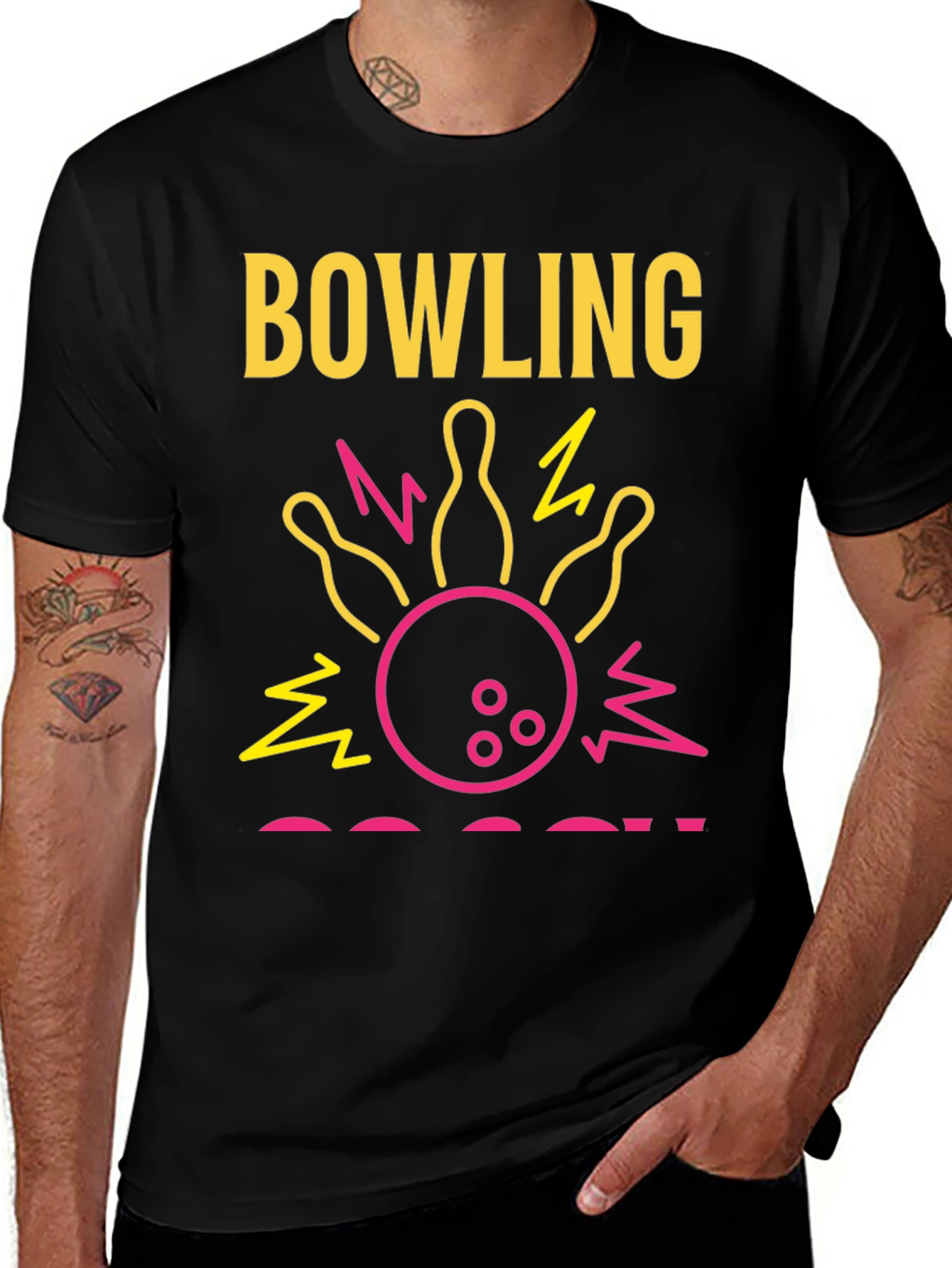 Variant 8 of Bowling Graphic Tee - Strike Edition