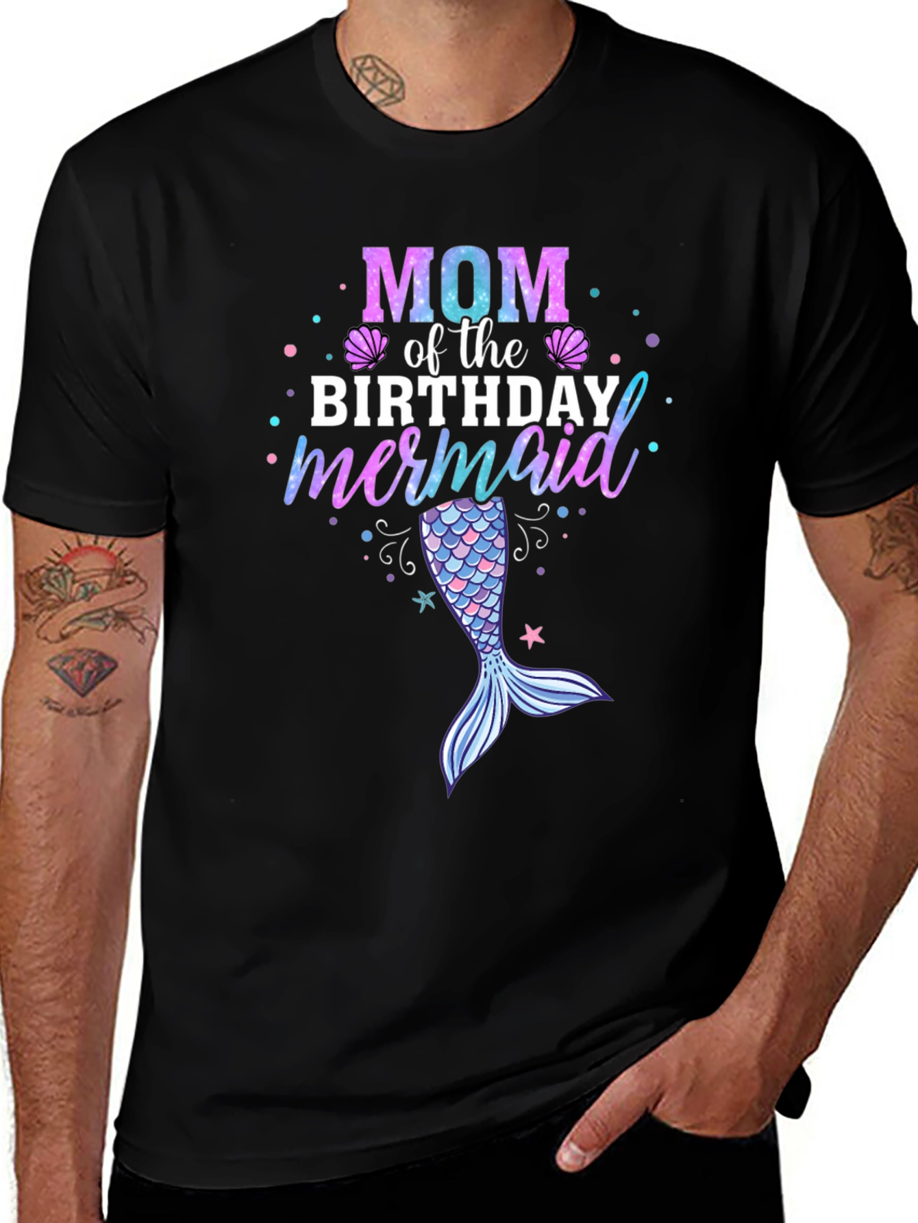Variant 9 of Mom of the Birthday Mermaid T-Shirt