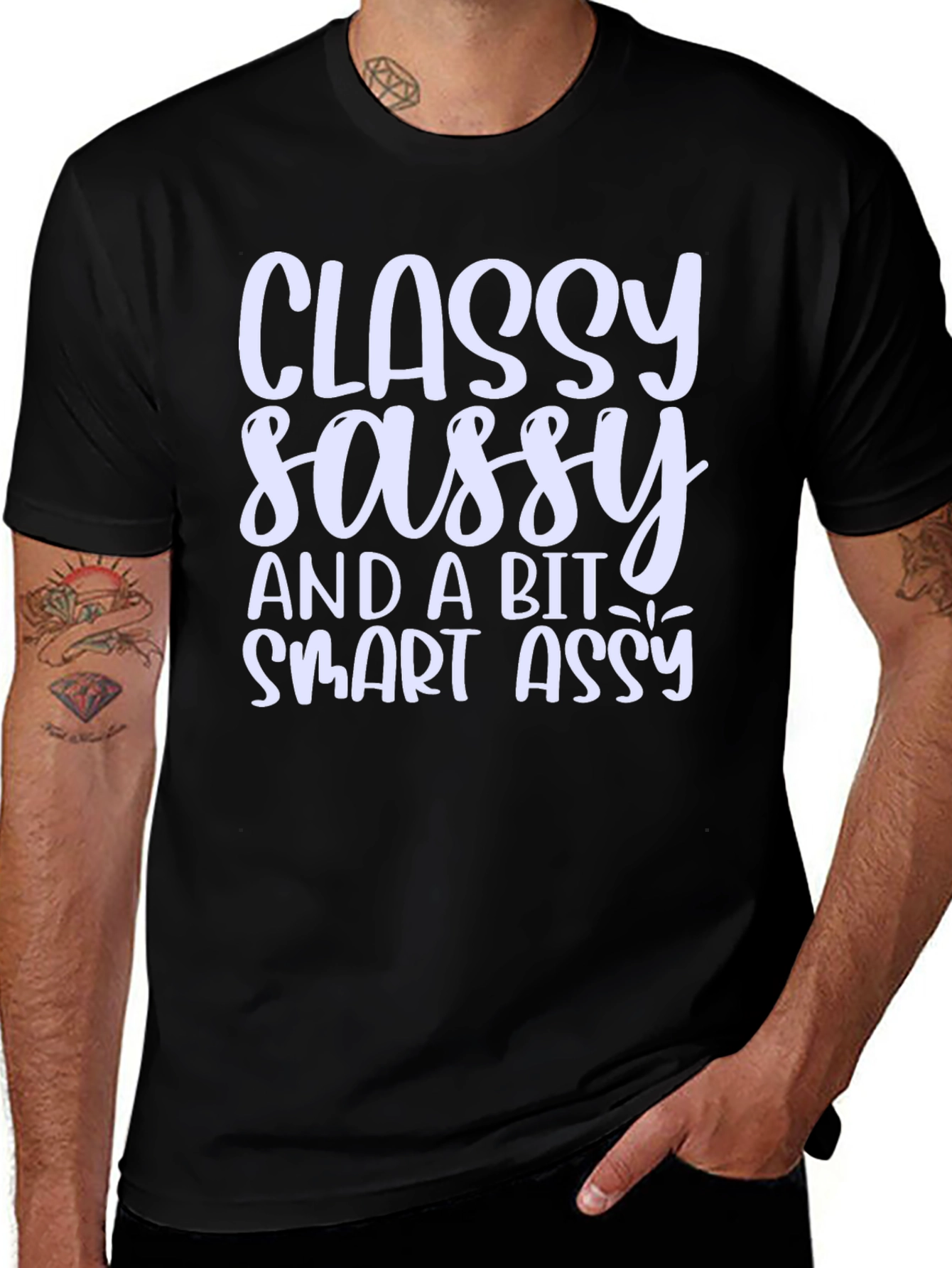 Variant 20 of Classy Sassy Smart Assy Graphic T-Shirt - Black