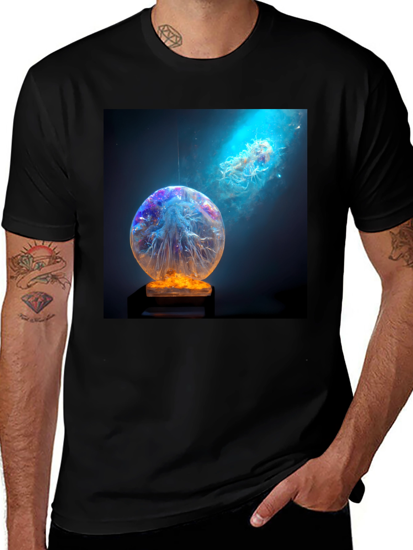 Variant 21 of Galactic Jellyfish Art T-Shirt