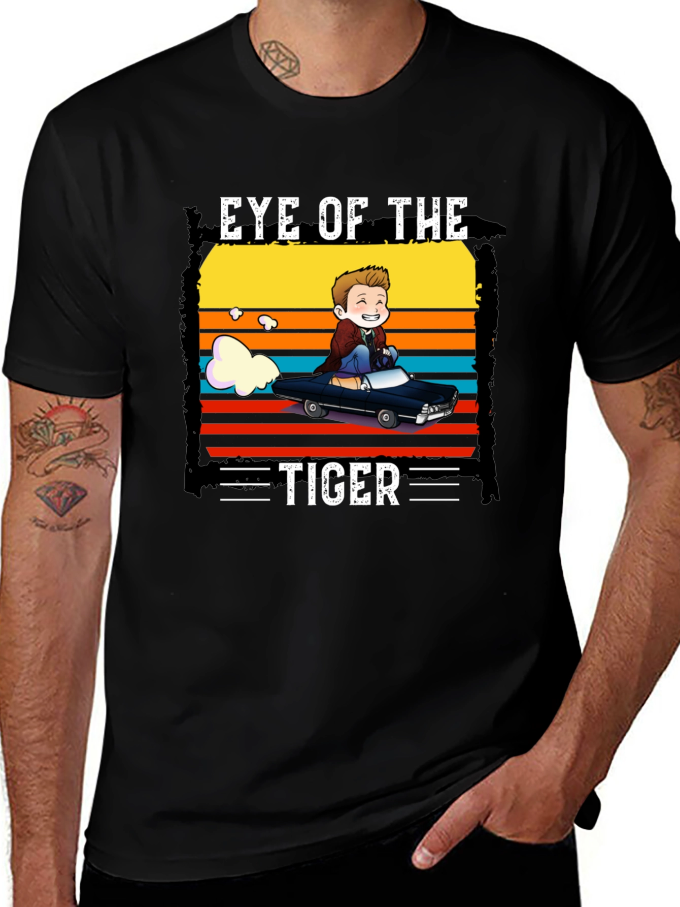 Variant 21 of Eye of the Tiger Cartoon T-Shirt
