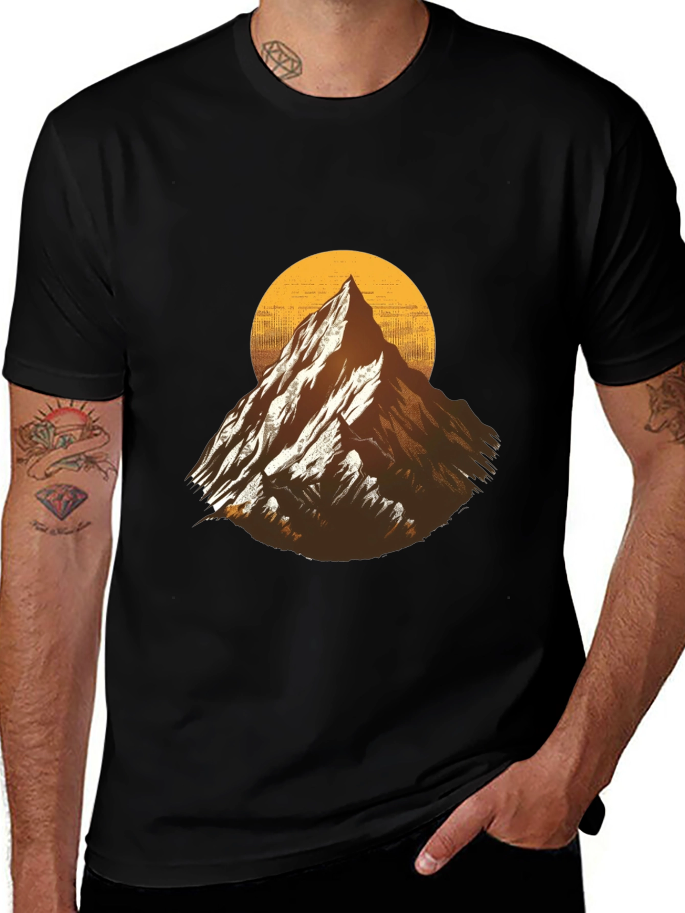 Variant 14 of Mountain Peak Graphic T-Shirt