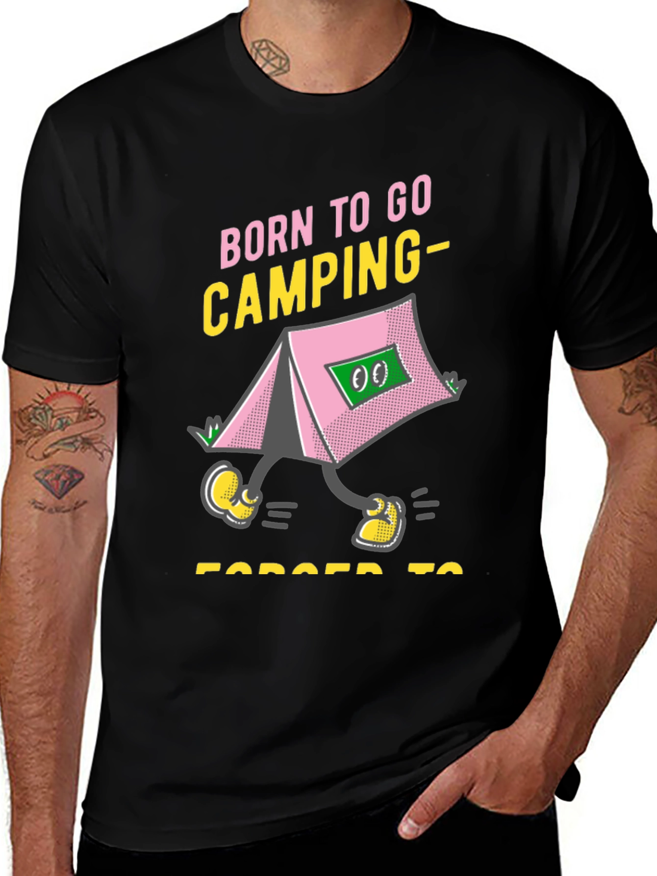 Variant 8 of Born to Go Camping T-Shirt