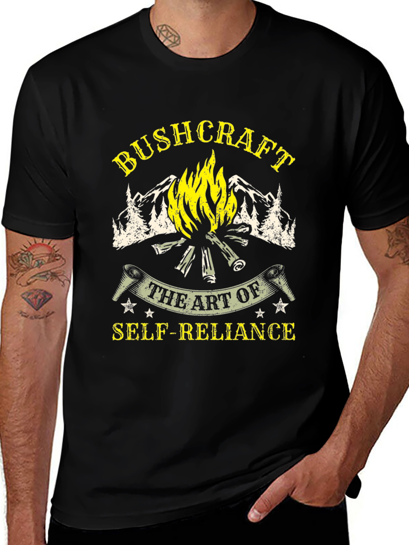 Bushcraft Self-Reliance Graphic T-Shirt