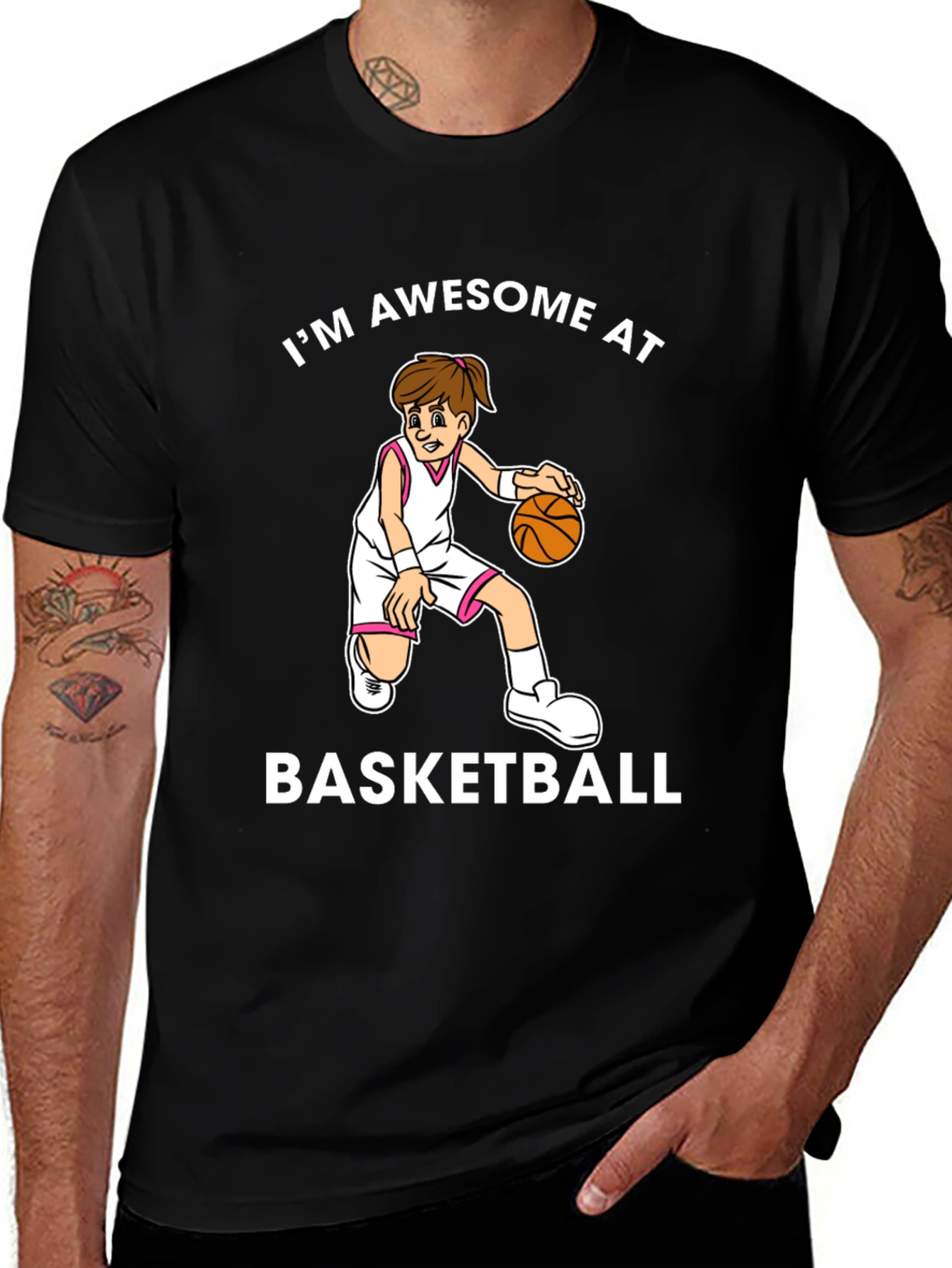 Variant 27 of Awesome Basketball Graphic T-Shirt