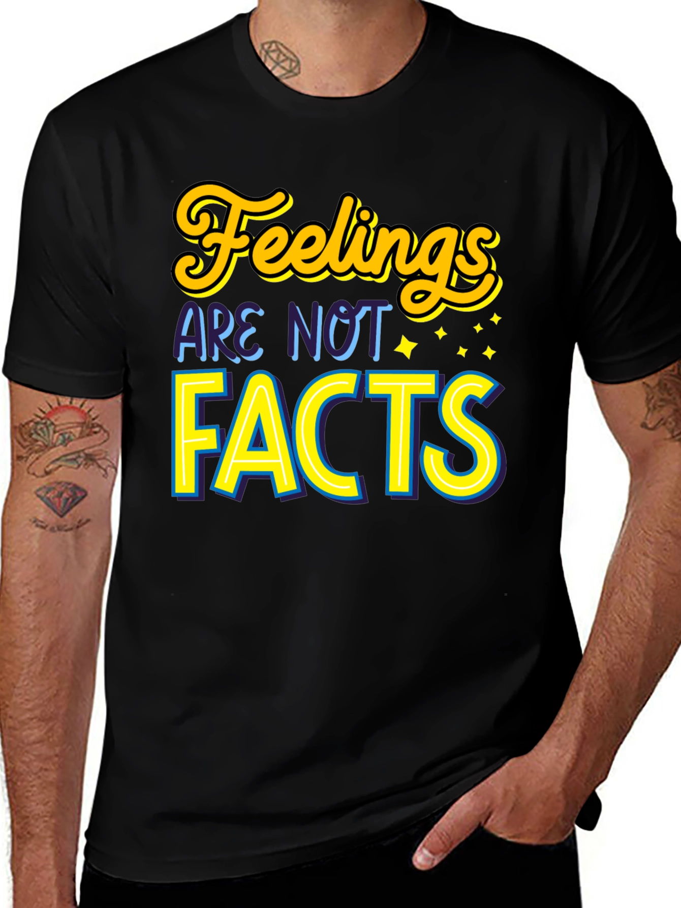 Variant 18 of Feelings Are Not Facts Graphic T-Shirt