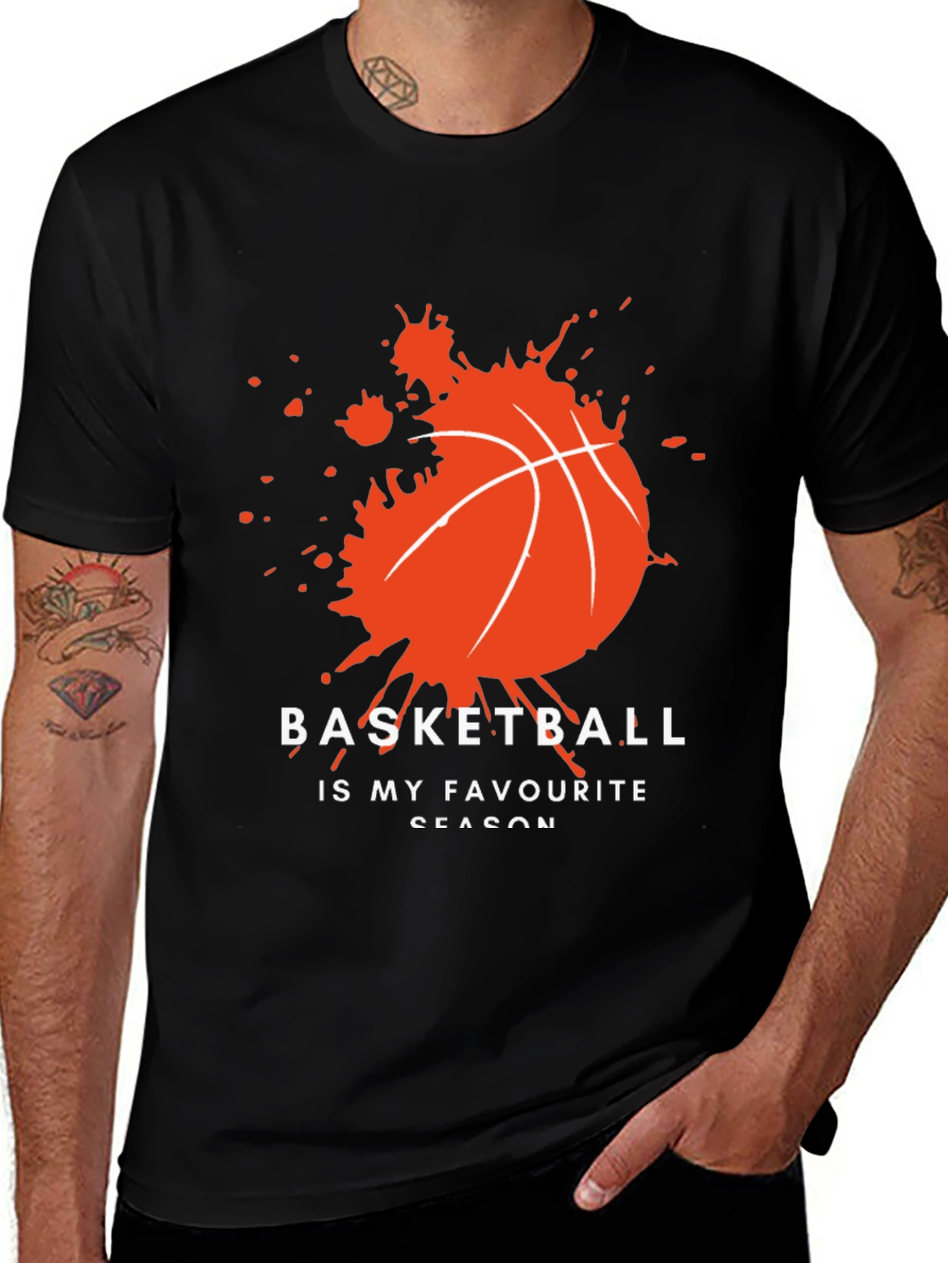 Variant 18 of Basketball Is My Favorite Season Graphic Tee