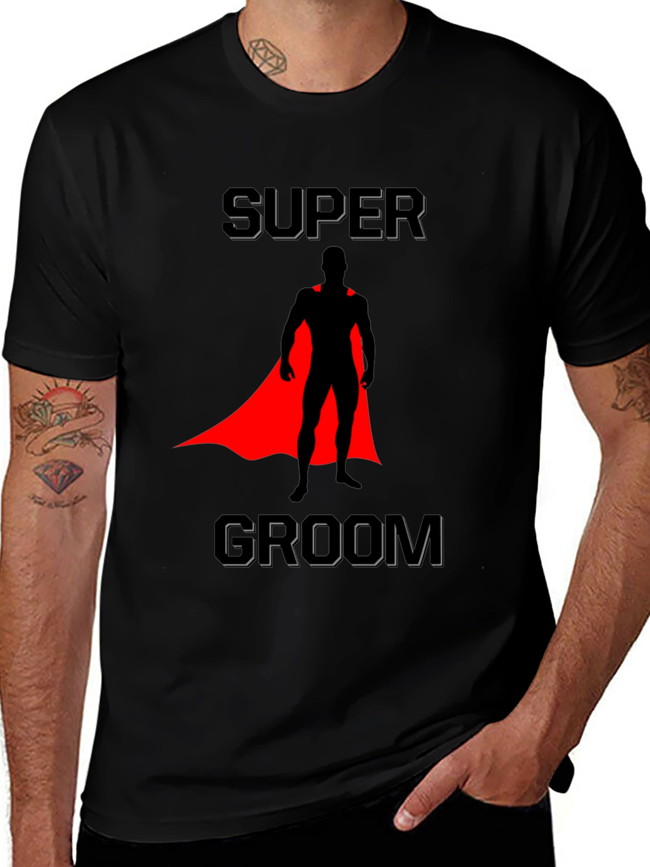 Variant 29 of Super Groom T-Shirt - Groom Superhero Wedding Tee