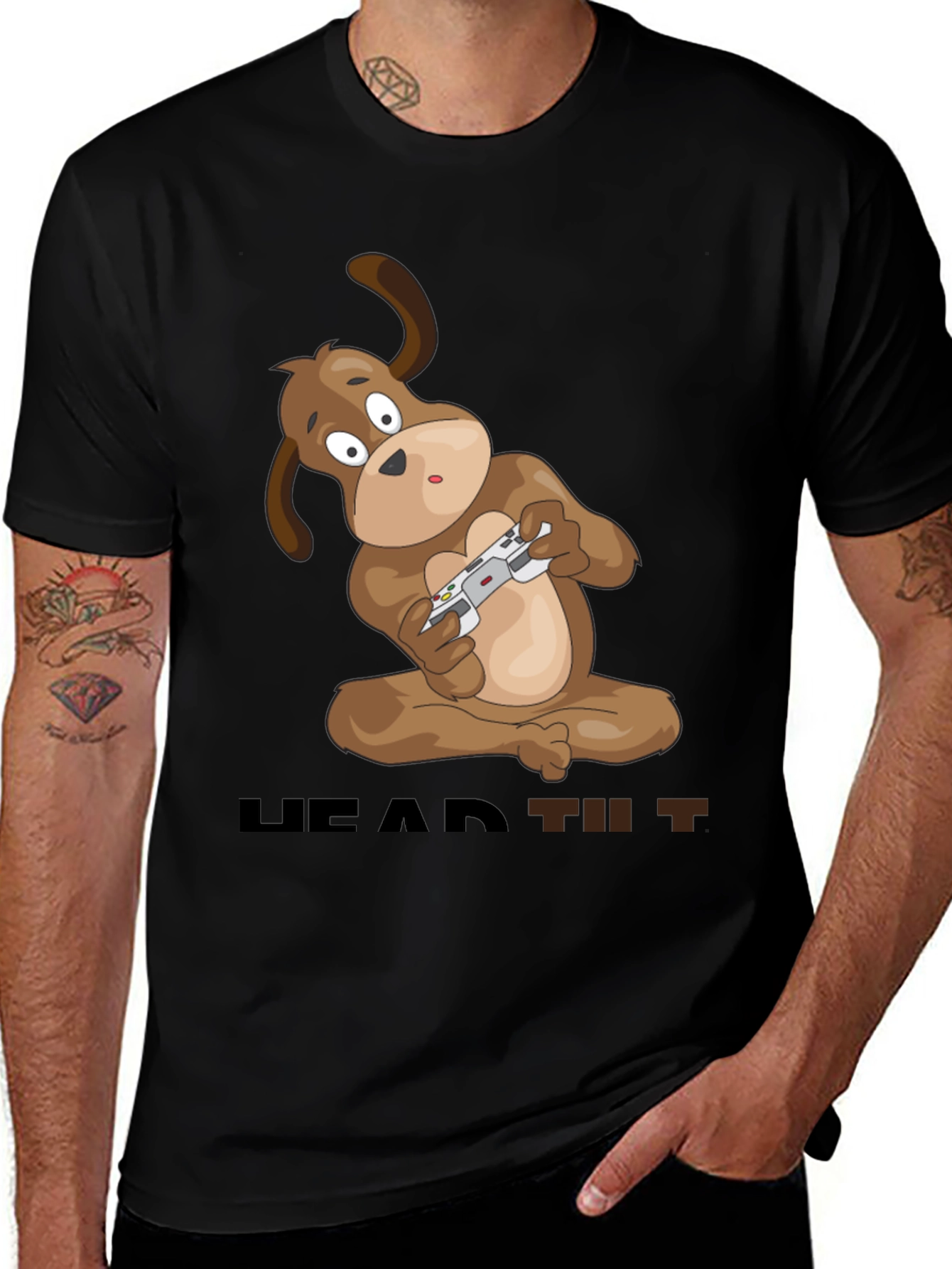 Variant 27 of Gaming Dog T-Shirt - Head Tilt Style