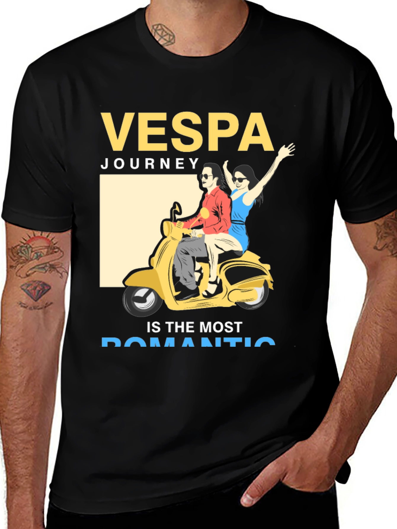 Vespa Journey Romantic T-Shirt