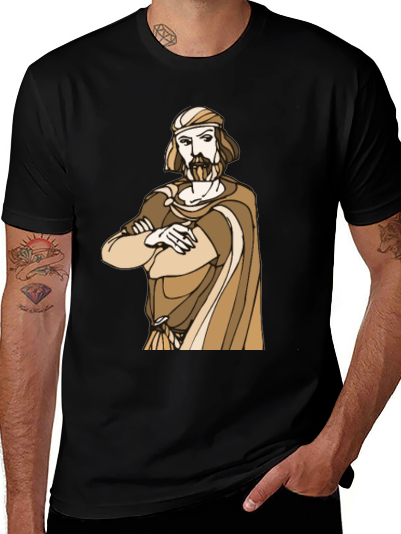 Variant 11 of Ancient Philosopher Graphic T-Shirt - Unisex