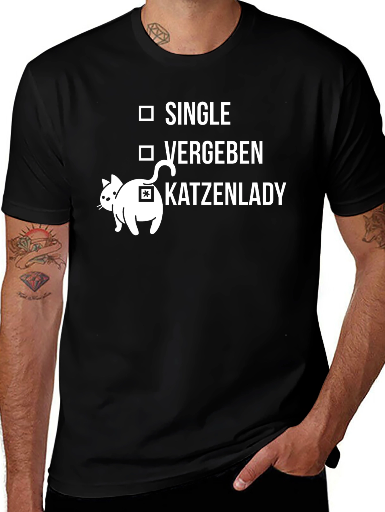 Variant 17 of Single, Vergeben, Katzenlady T-Shirt