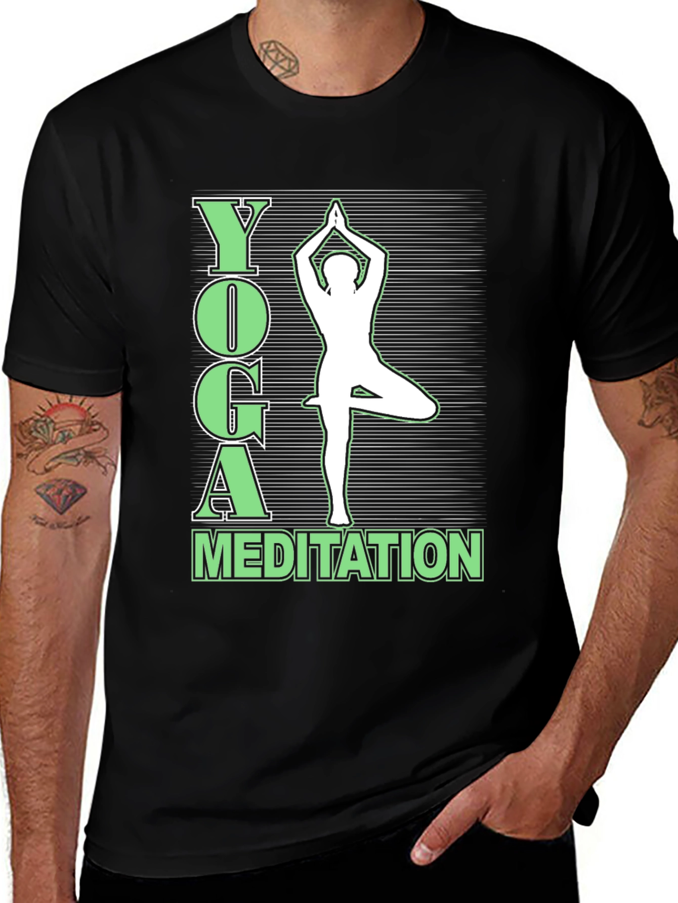 Yoga Meditation Graphic Tee Shirt
