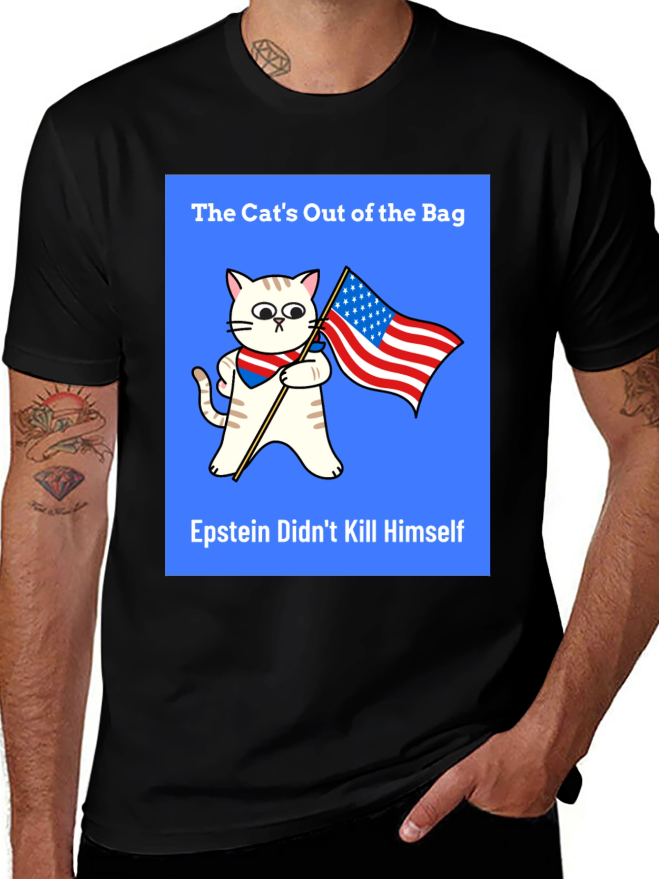 Variant 10 of The Cat's Out of the Bag T-Shirt