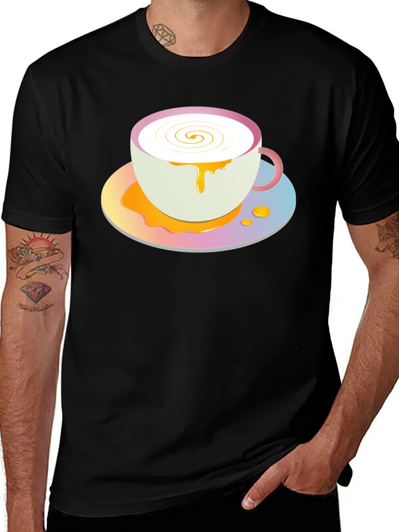 Variant 26 of Cute Coffee Cup Graphic Tee