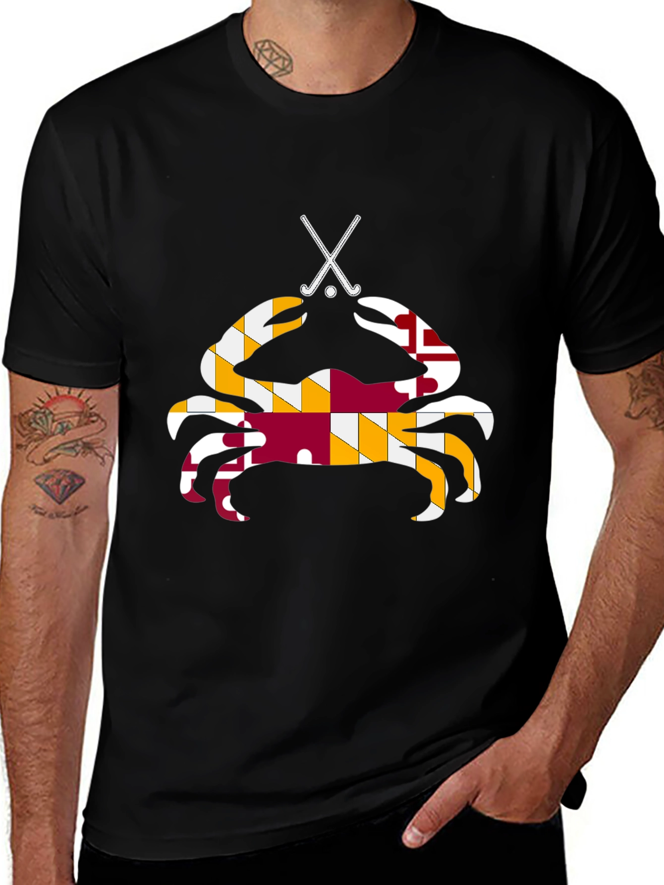 Variant 13 of Maryland Crab Hockey T-Shirt