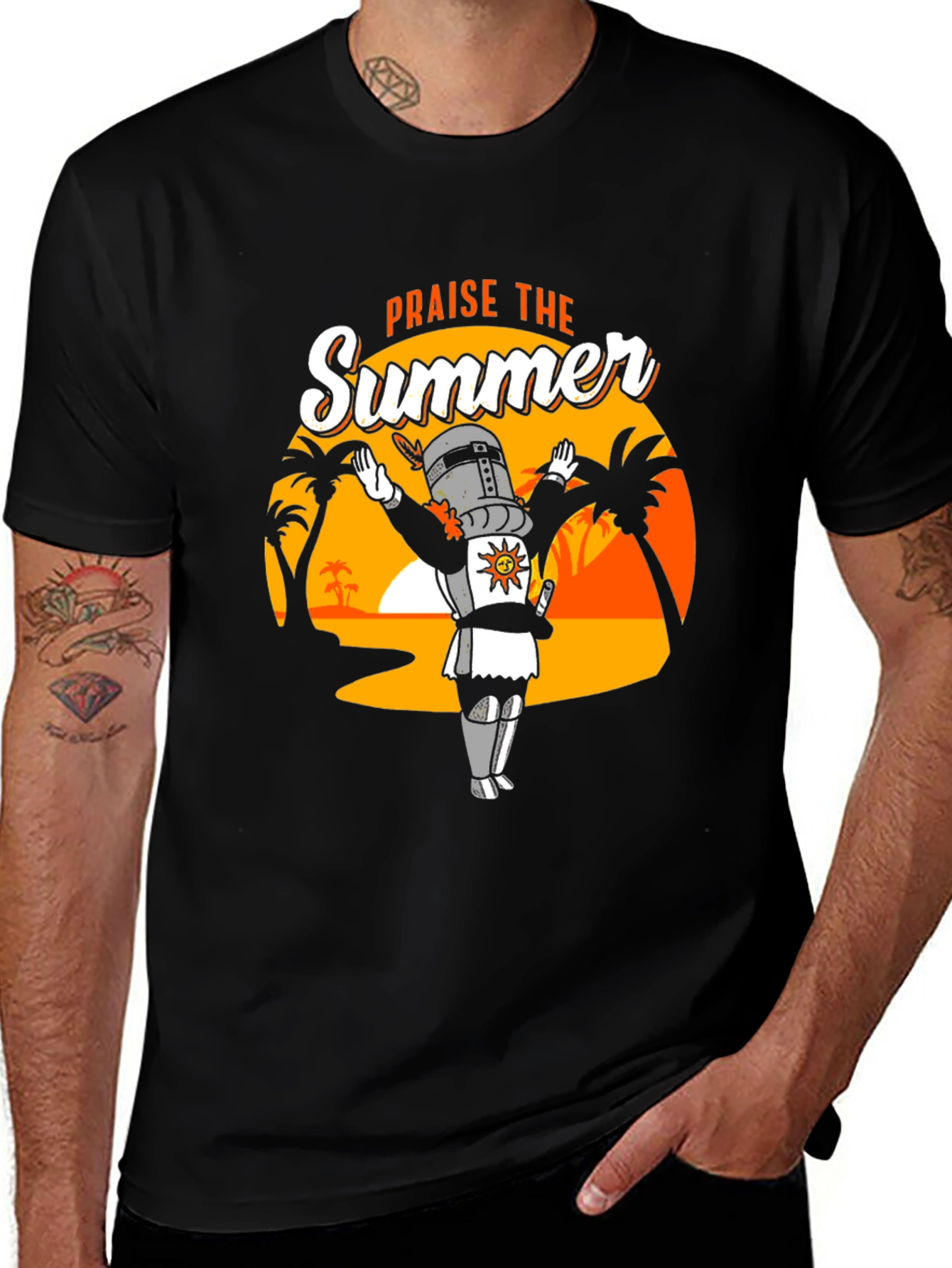 Praise the Summer Knight T-Shirt - Dark Souls Inspired Tee