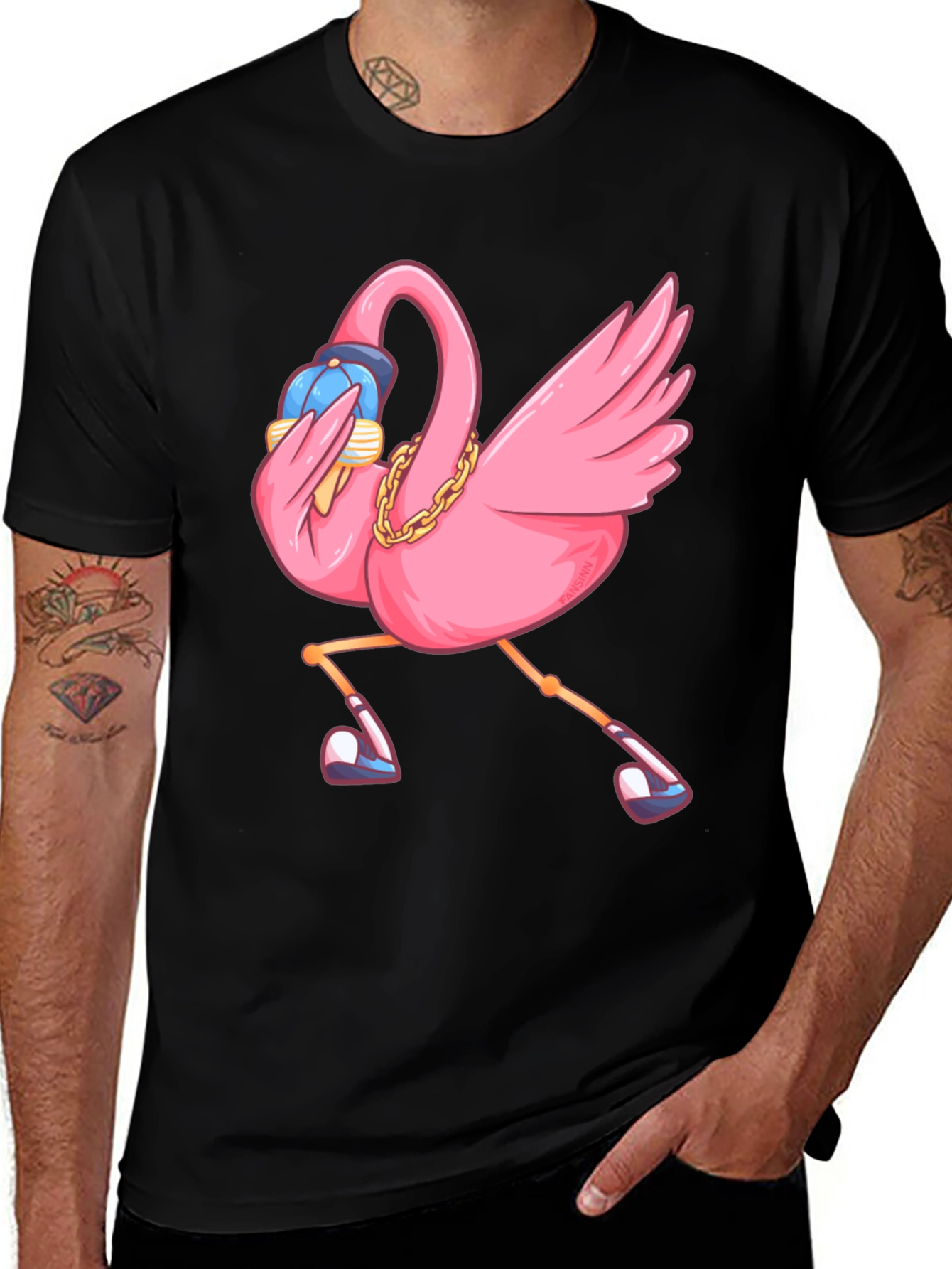 Variant 12 of Cool Flamingo T-Shirt - Funny Bird Tee