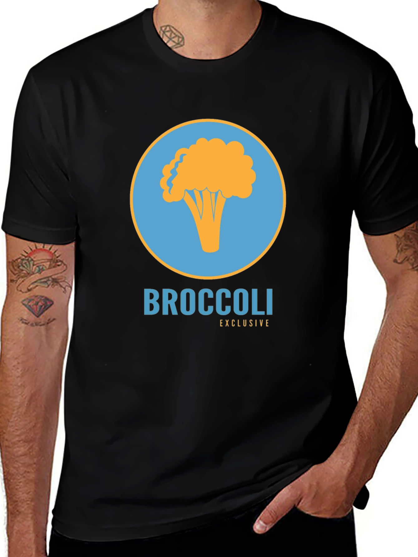 Broccoli Exclusive Graphic Tee - Modern Vegetable Lover's Shirt