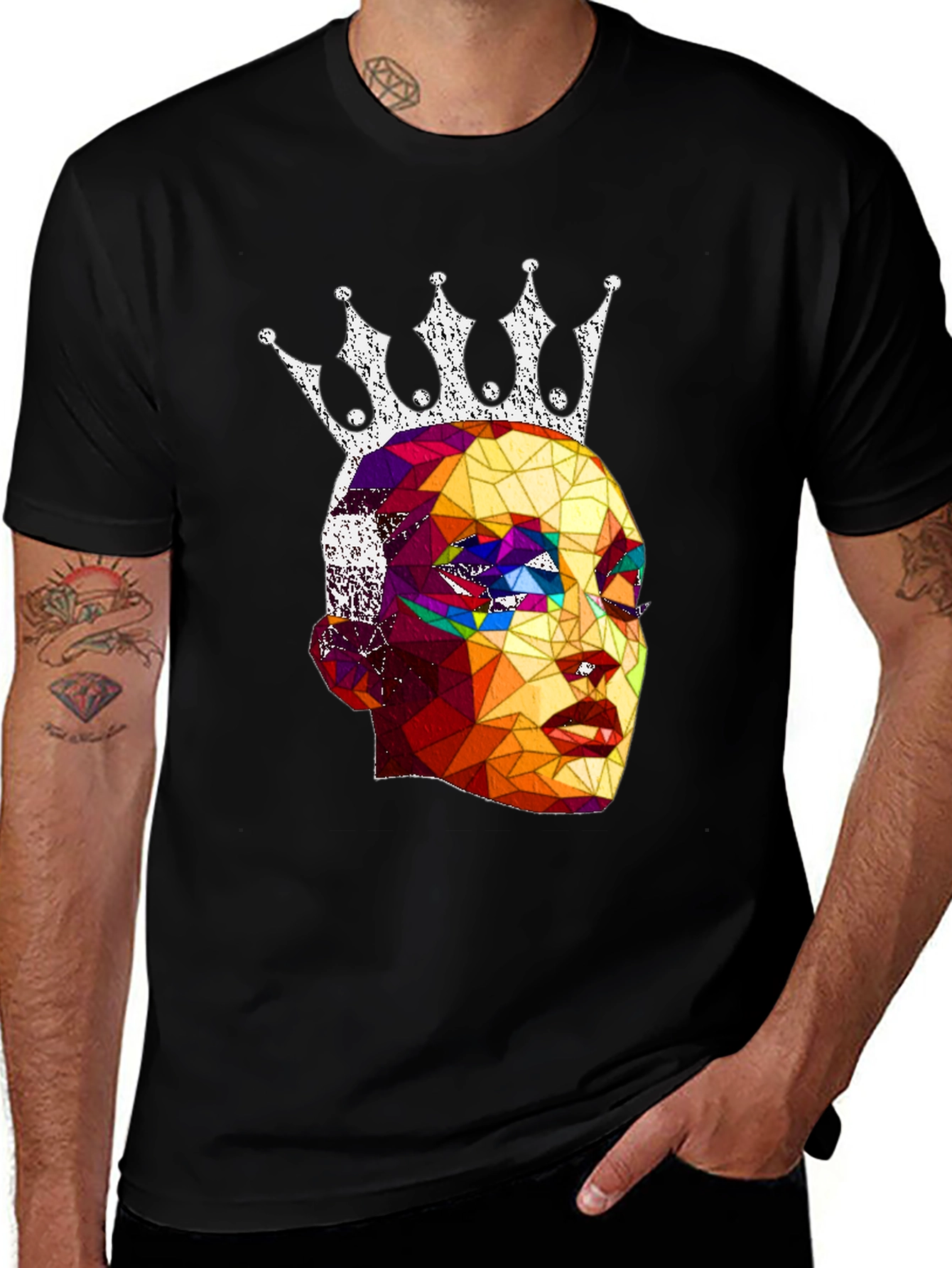 Variant 28 of Geometric Queen Graphic T-Shirt - Stylish Unisex Tee
