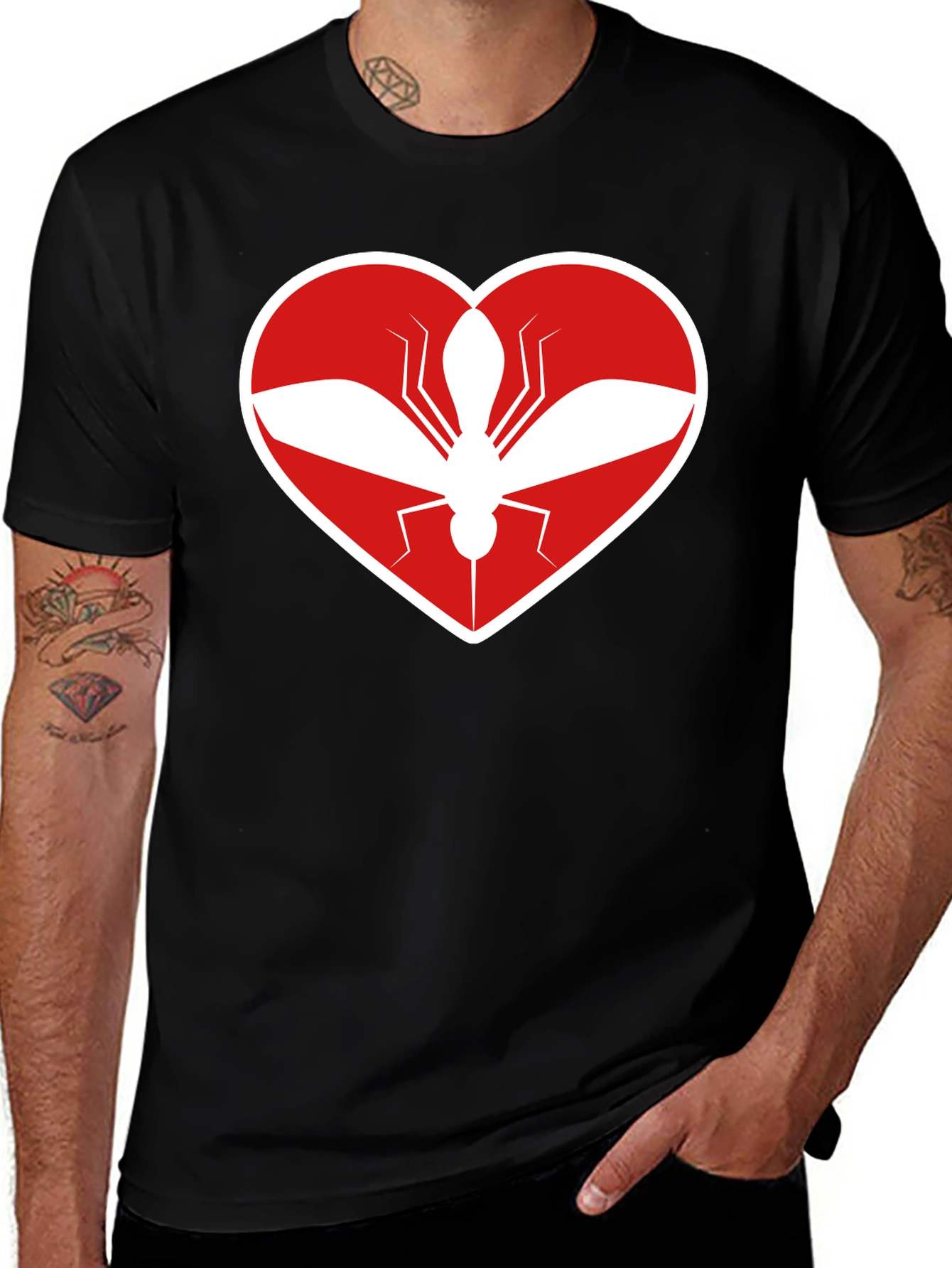 Variant 29 of Mosquito Love T-Shirt - Black Graphic Tee