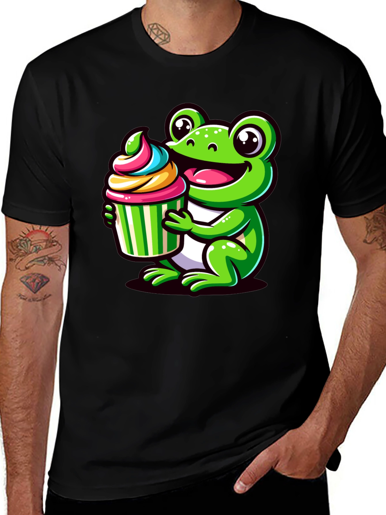 Variant 16 of Cute Frog Cupcake T-Shirt