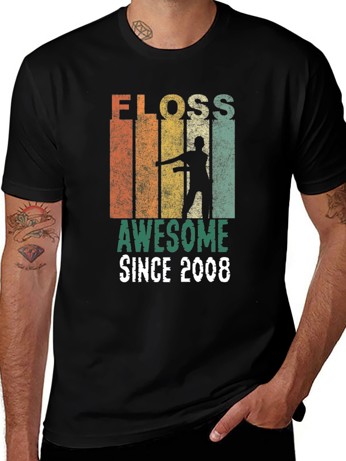 Variant 16 of Floss Awesome Since 2008 Graphic T-Shirt