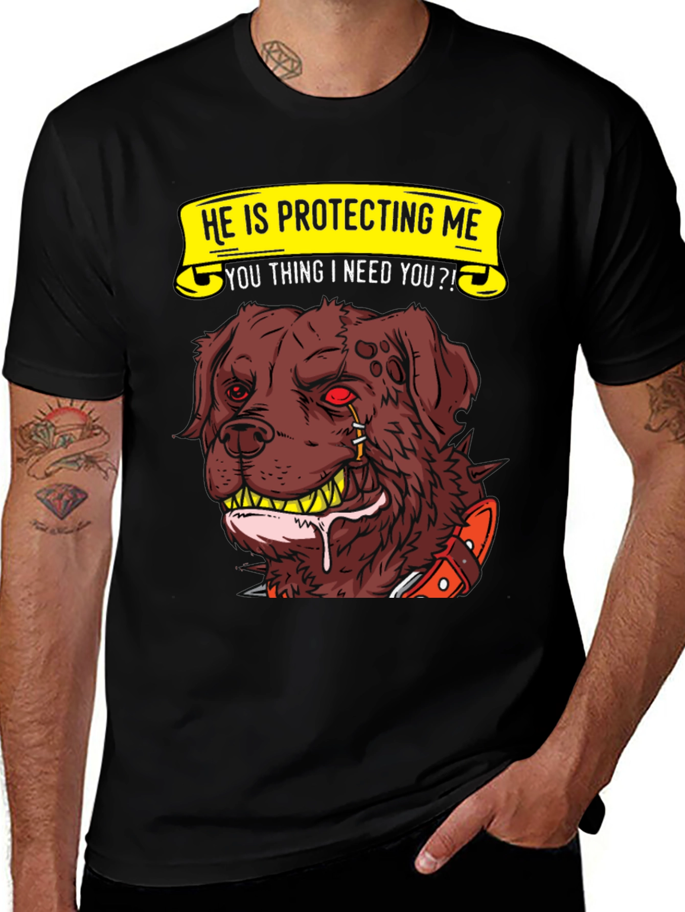 Variant 25 of Protective Dog Graphic T-Shirt