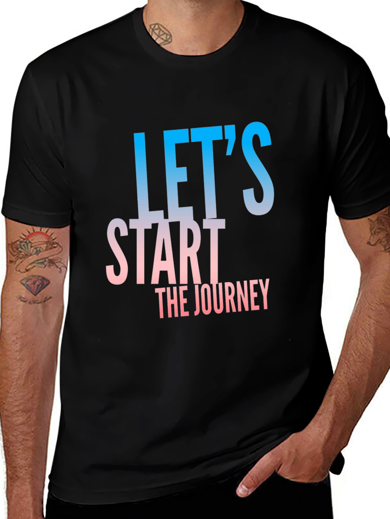 Variant 19 of Let's Start The Journey Black T-Shirt