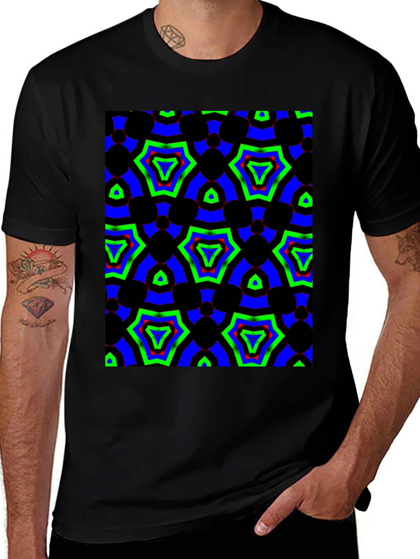 Variant 4 of Abstract Geometric T-Shirt