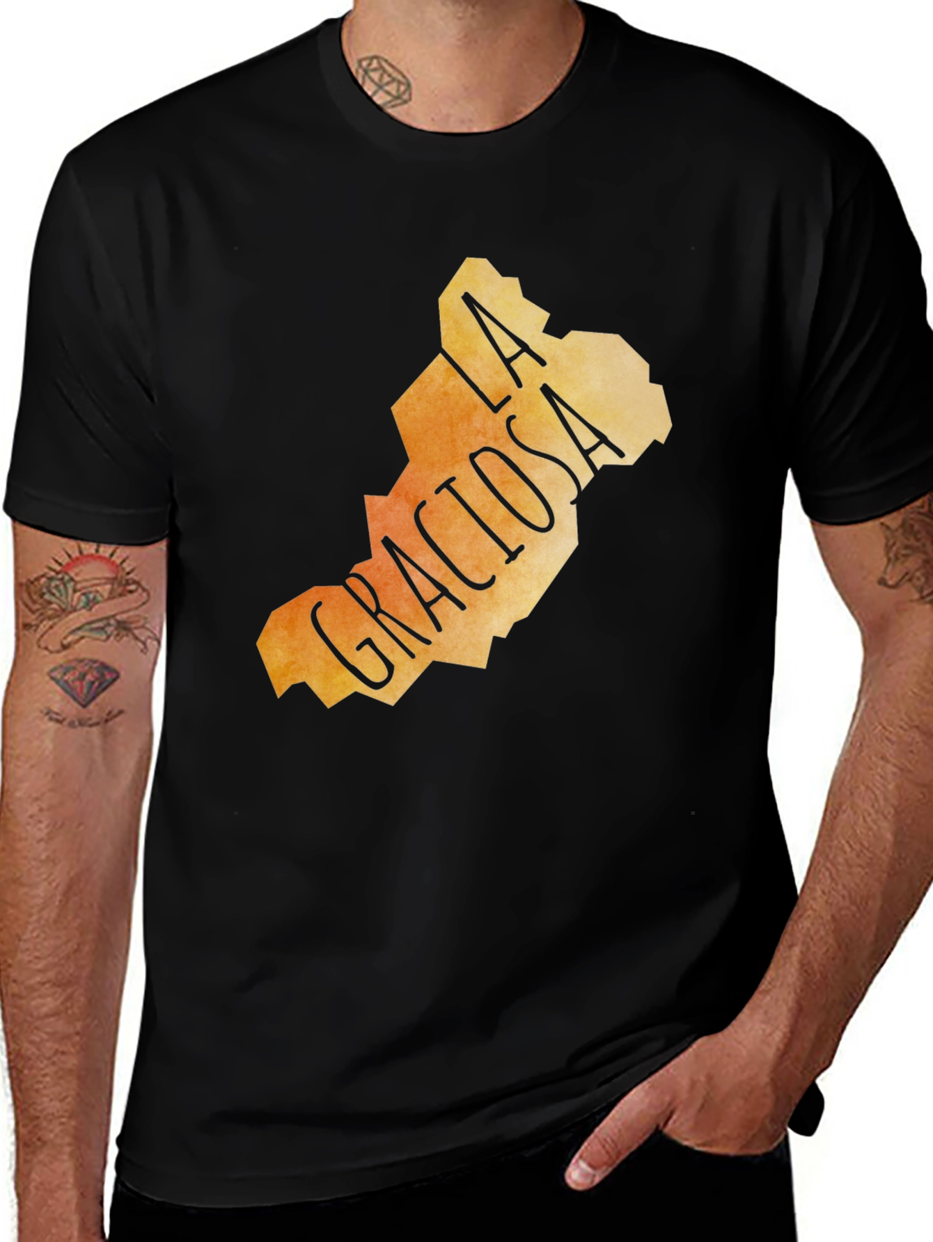 La Graciosa Island T-Shirt - Abstract Graphic Tee