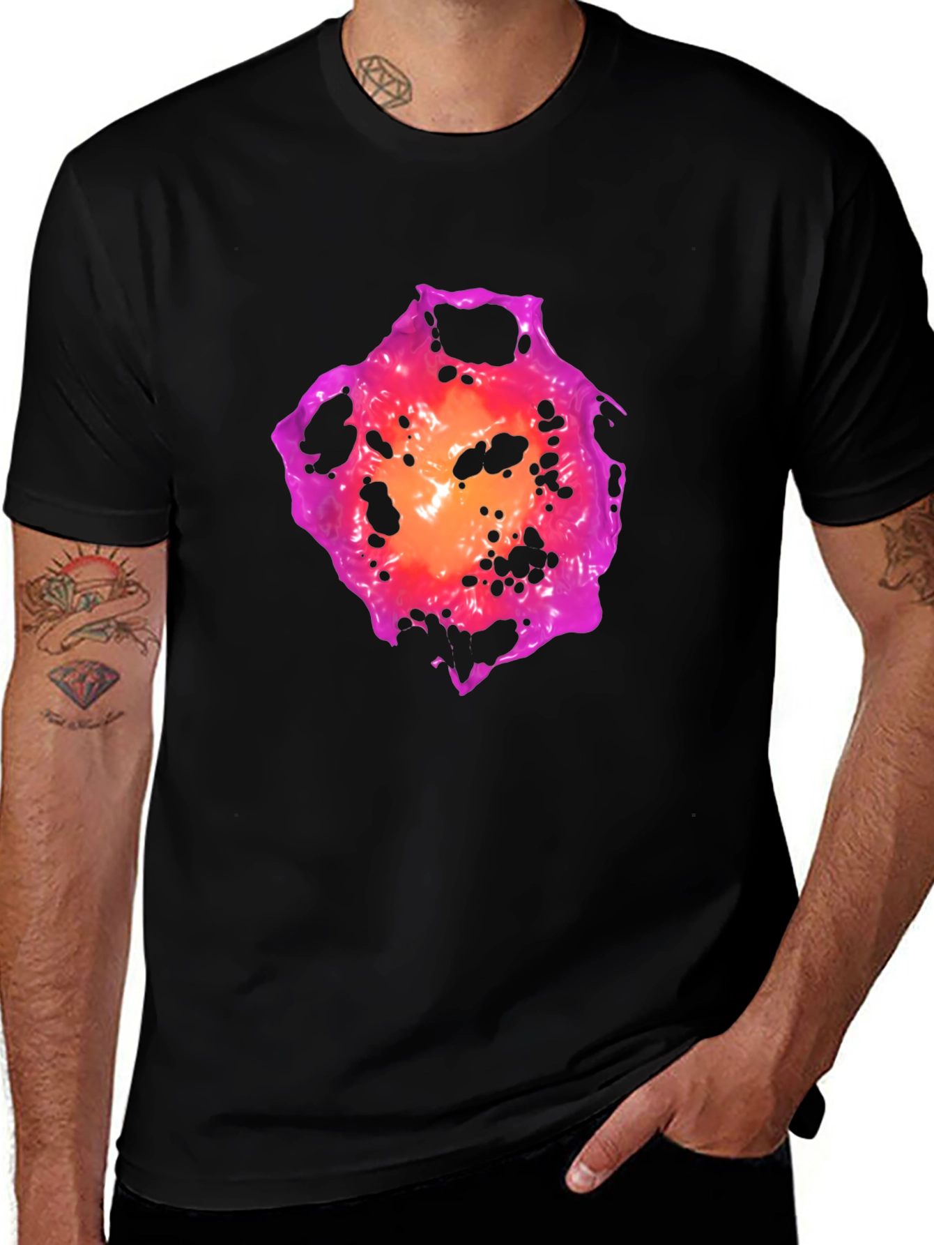 Variant 24 of Abstract Explosion Graphic Tee - Casual Style