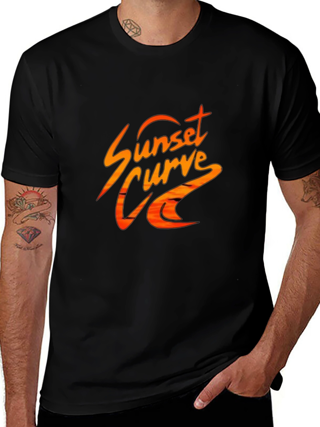 Variant 30 of Sunset Curve Graphic T-Shirt