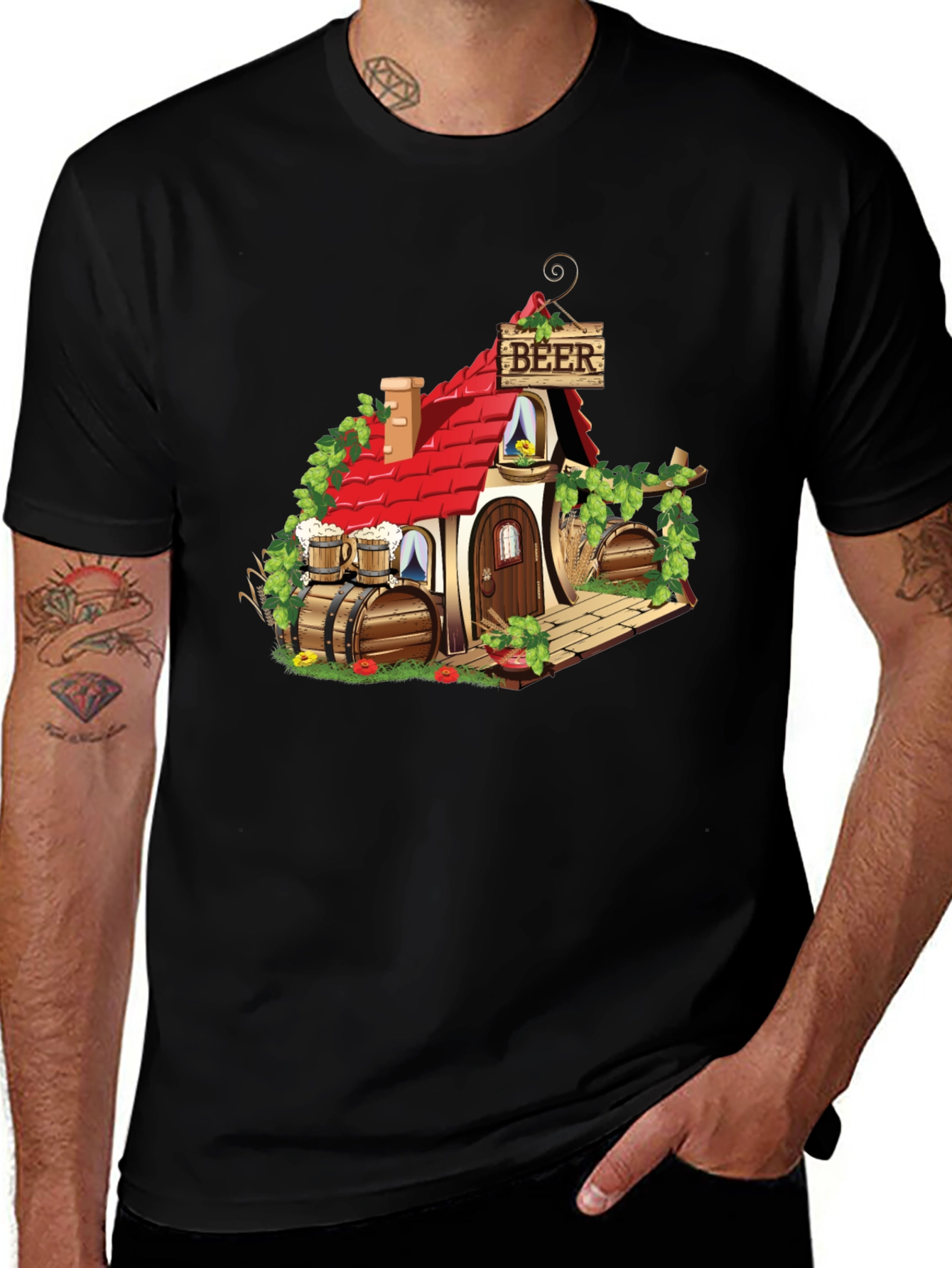 Variant 13 of Novelty Beer House Graphic T-Shirt