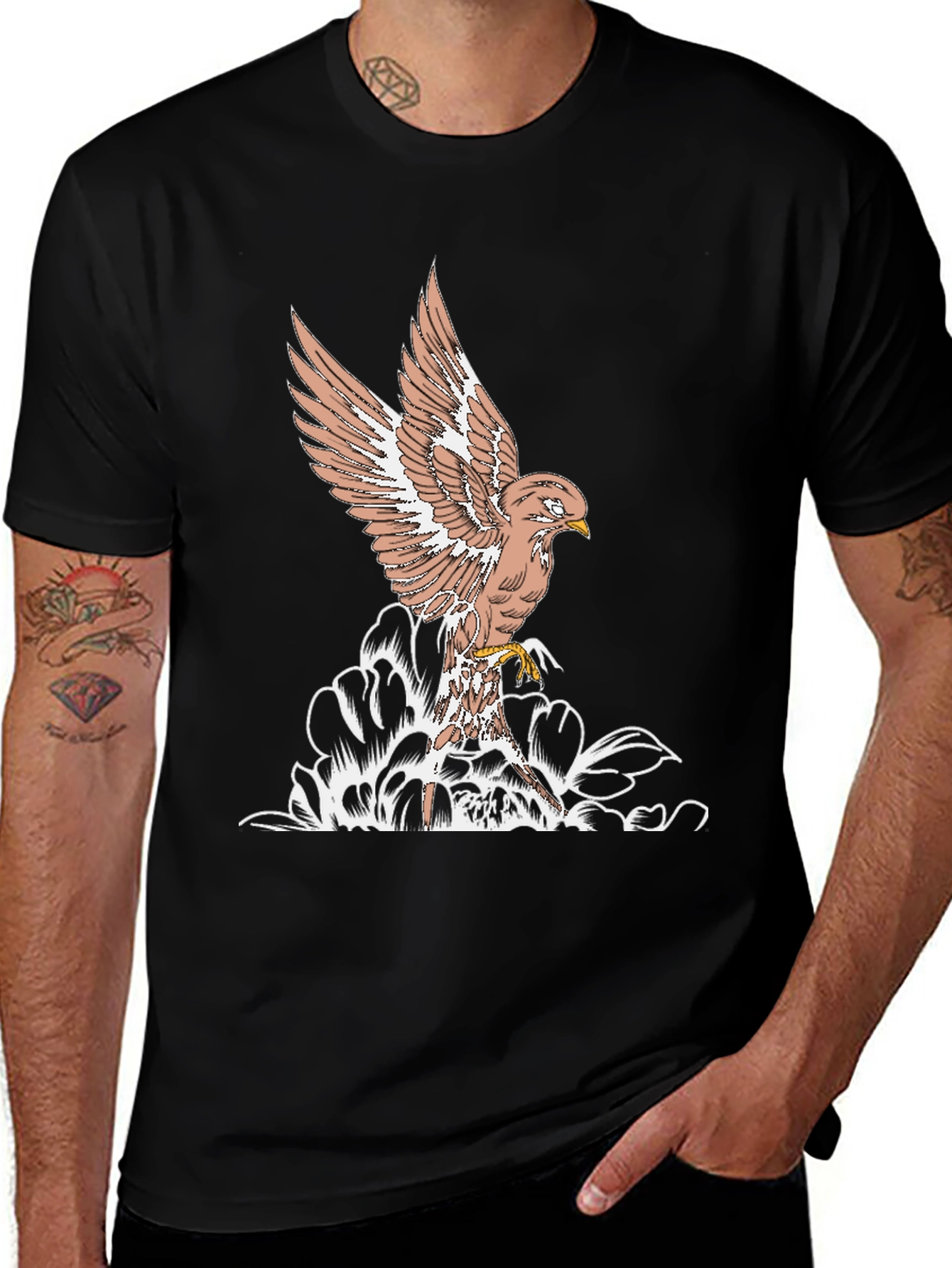 Variant 13 of Eagle Graphic T-Shirt - Black
