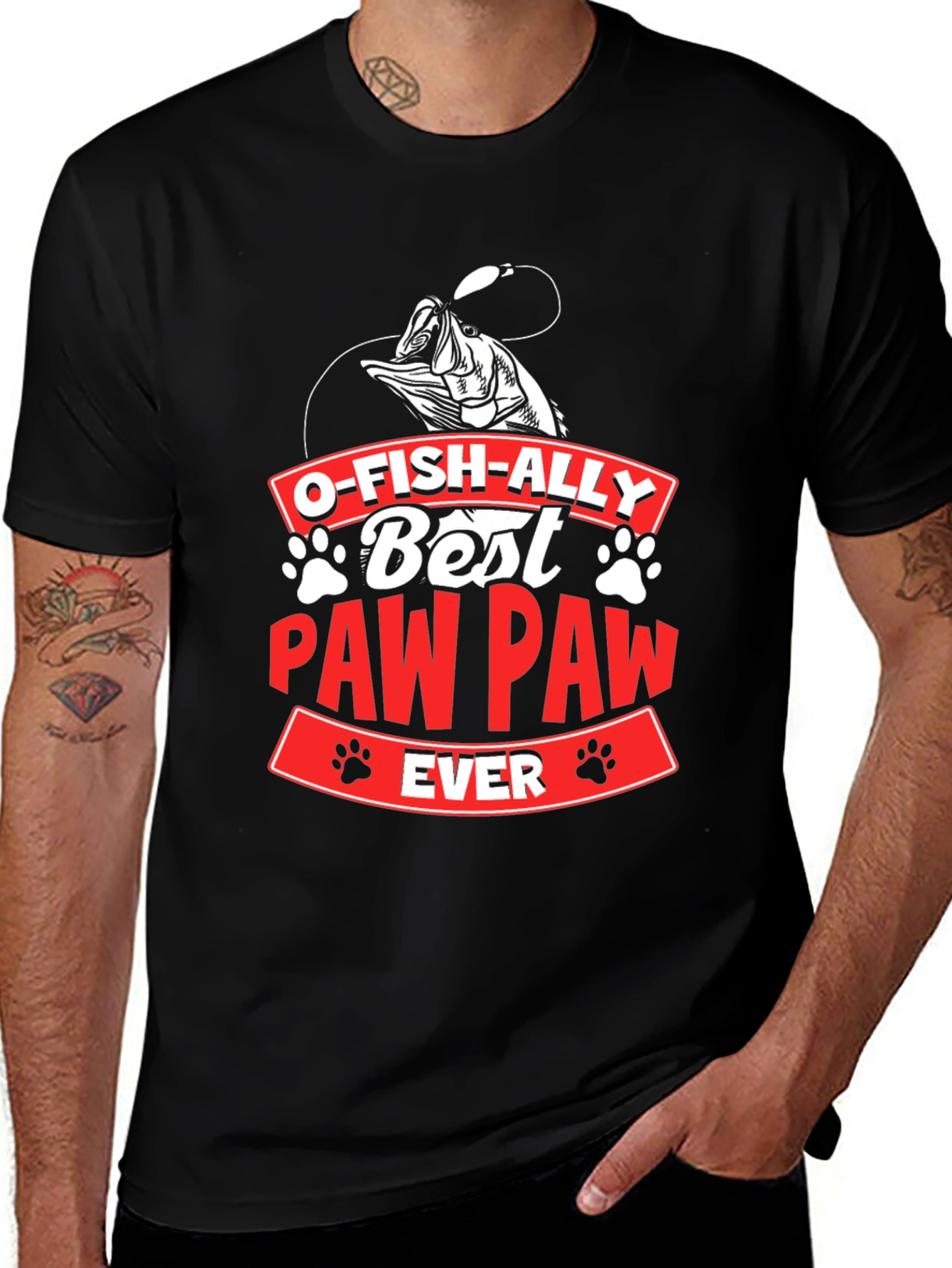 Variant 13 of O-Fish-Ally Best Paw Paw Ever Graphic T-Shirt