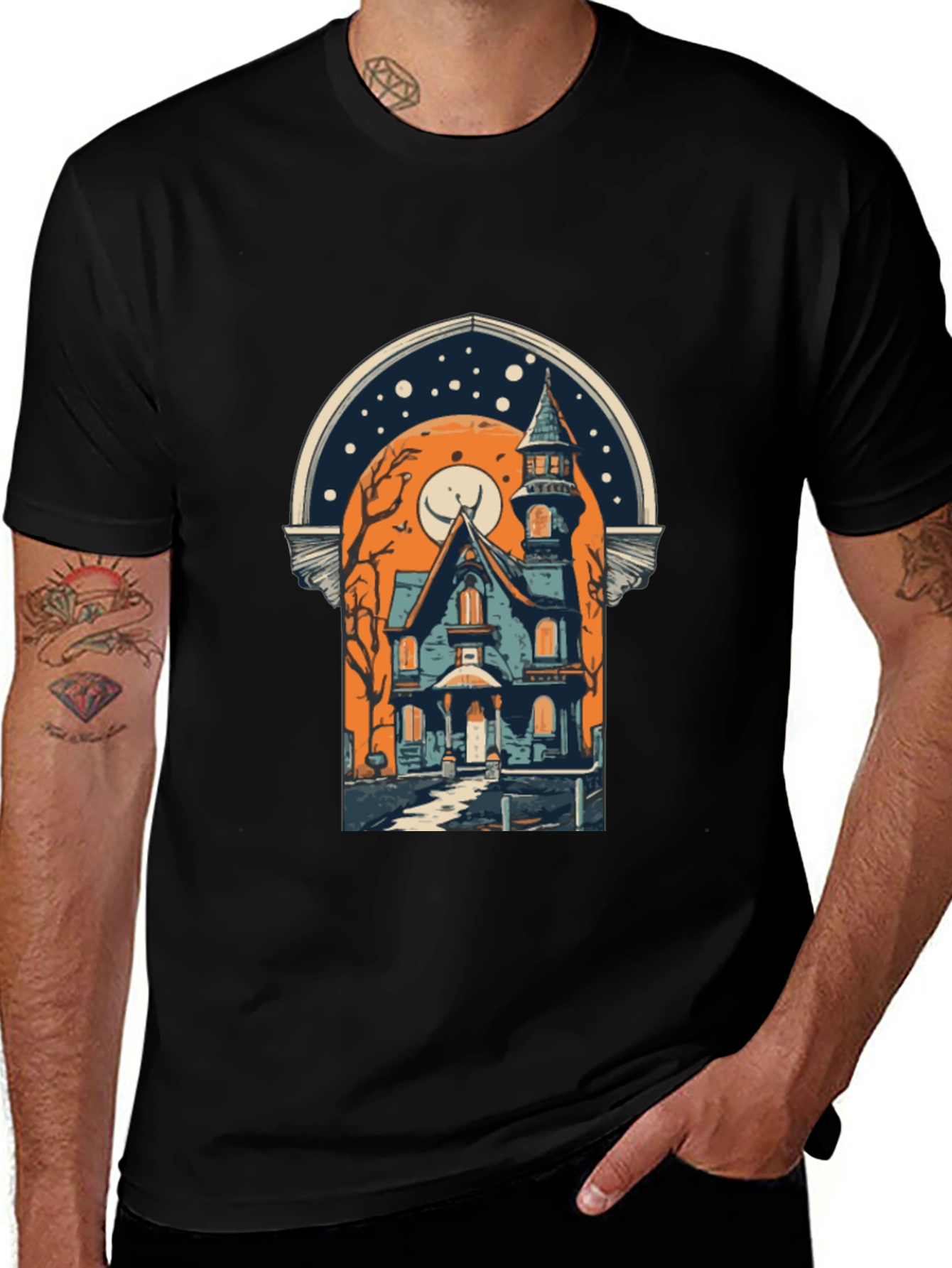 Halloween Haunted House T-Shirt