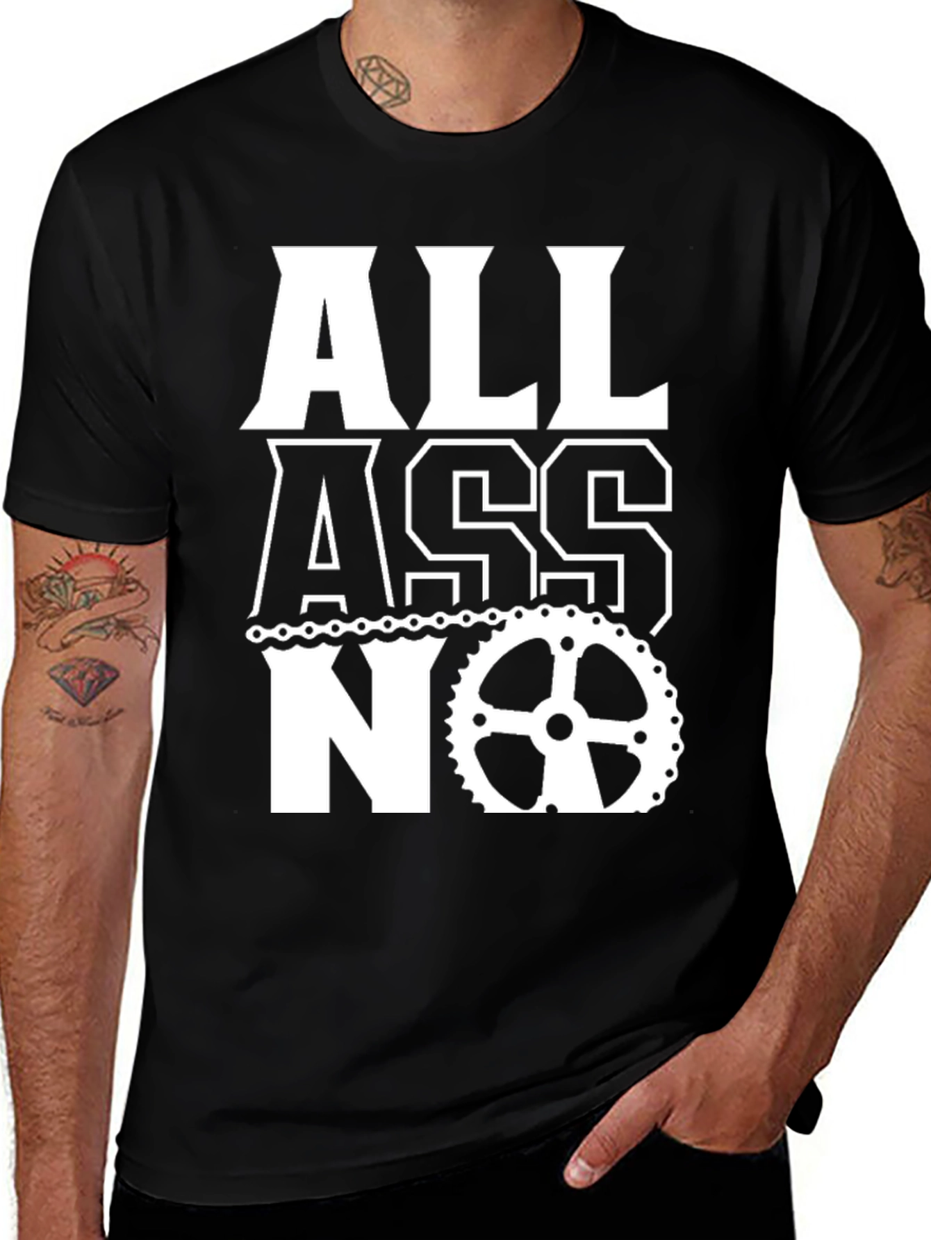 Variant 30 of All Ass No Gas T-Shirt - Cycling Humor