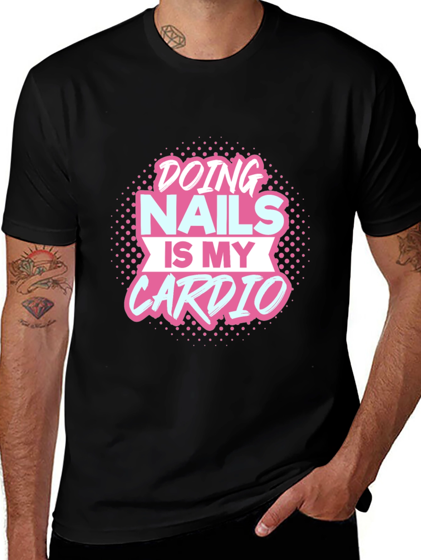 Variant 3 of Nails Cardio Black T-Shirt