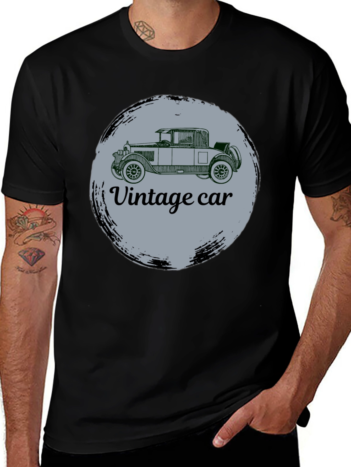 Vintage Car Graphic T-Shirt - Classic Auto Tee