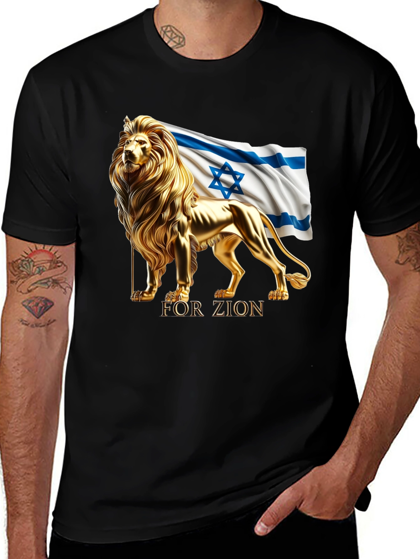 Variant 19 of Lion of Judah Israel Flag T-Shirt