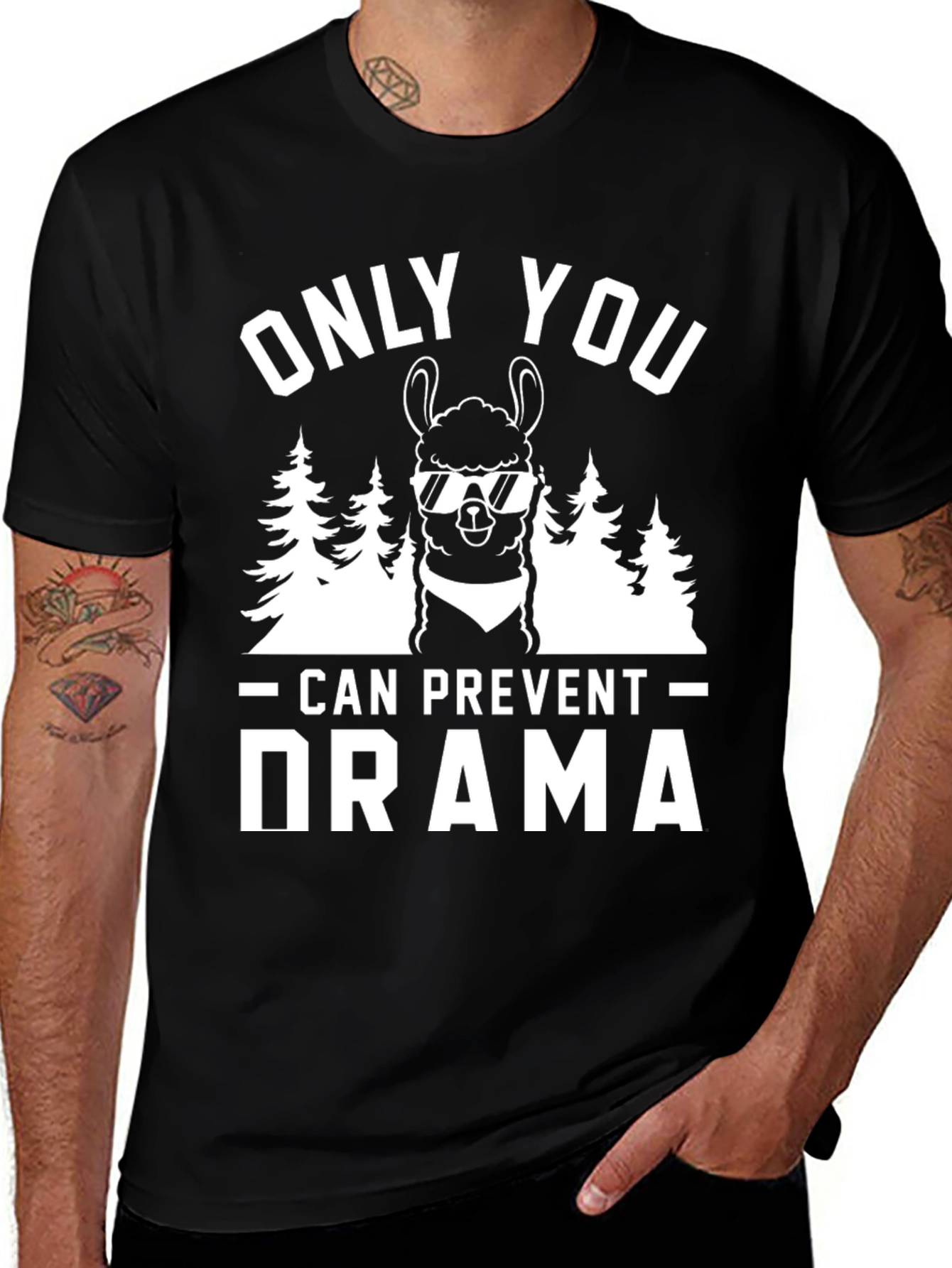 Variant 24 of Only You Can Prevent Drama Llama T-Shirt