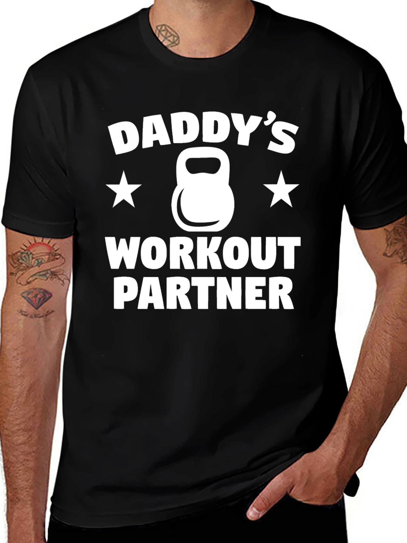 Variant 18 of Daddy's Workout Partner T-Shirt