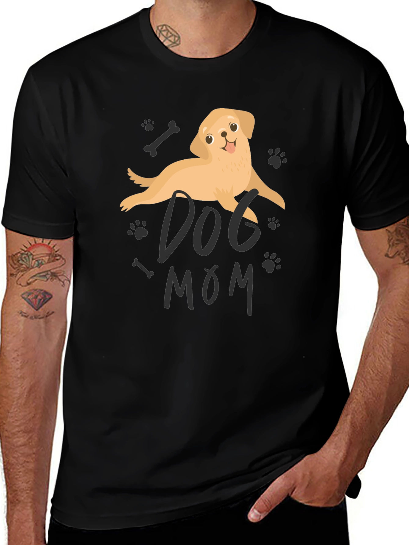Variant 7 of Dog Mom Graphic Tee - Cute Pet Lover Shirt